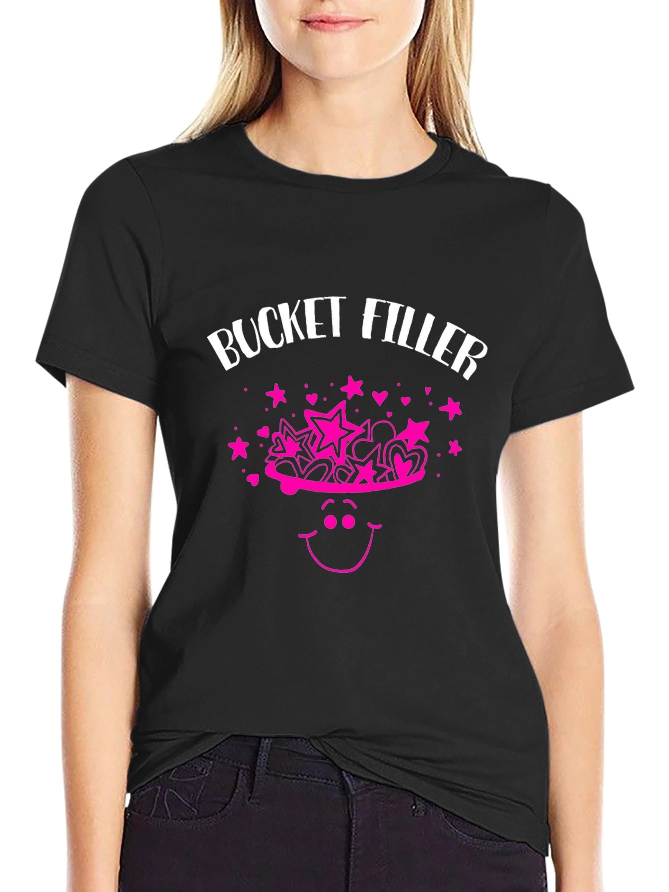 Bucket Filler Graphic Tee - Black