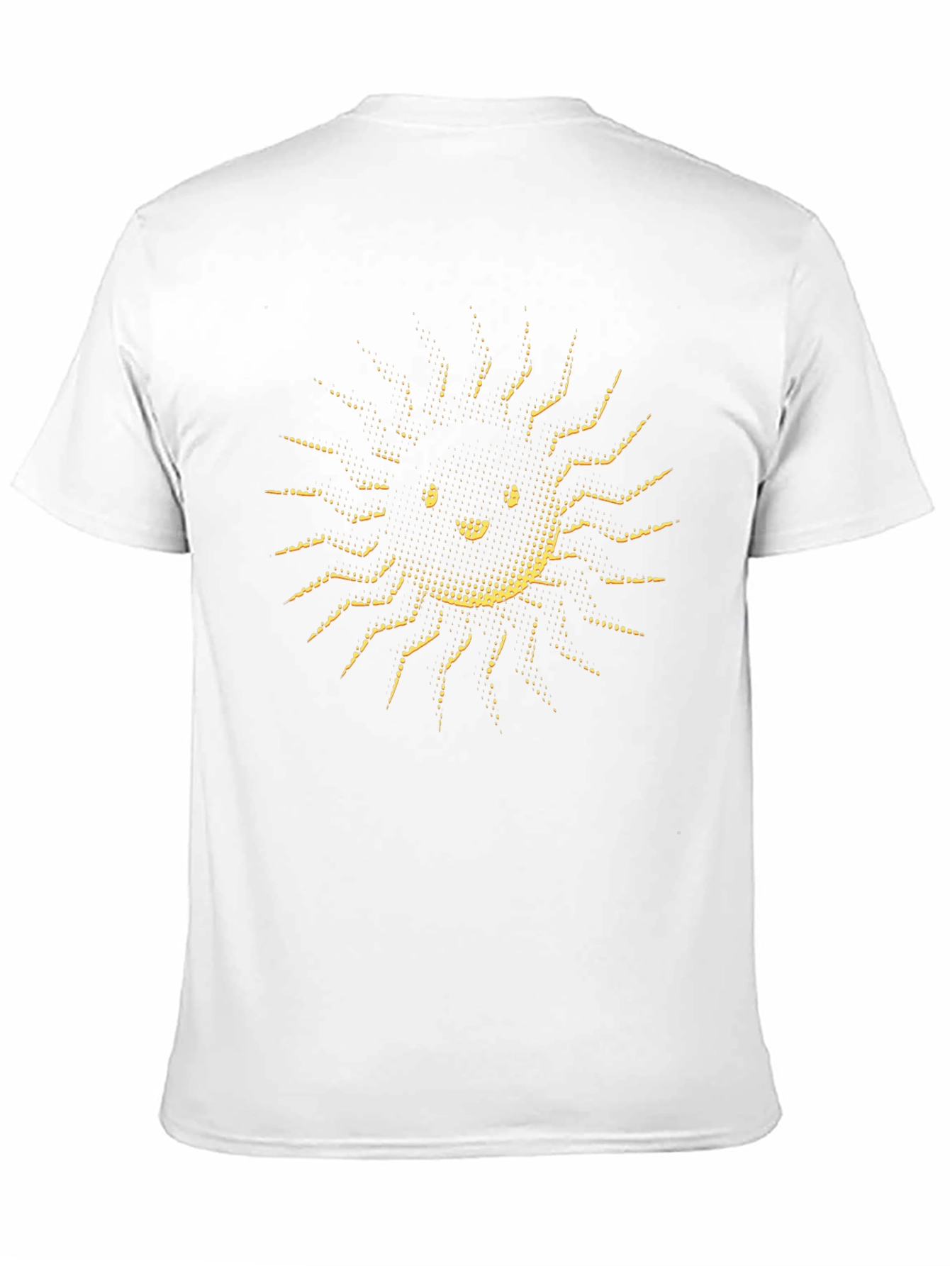 Smiling Sun Graphic Tee - Soft Black Cotton T-Shirt