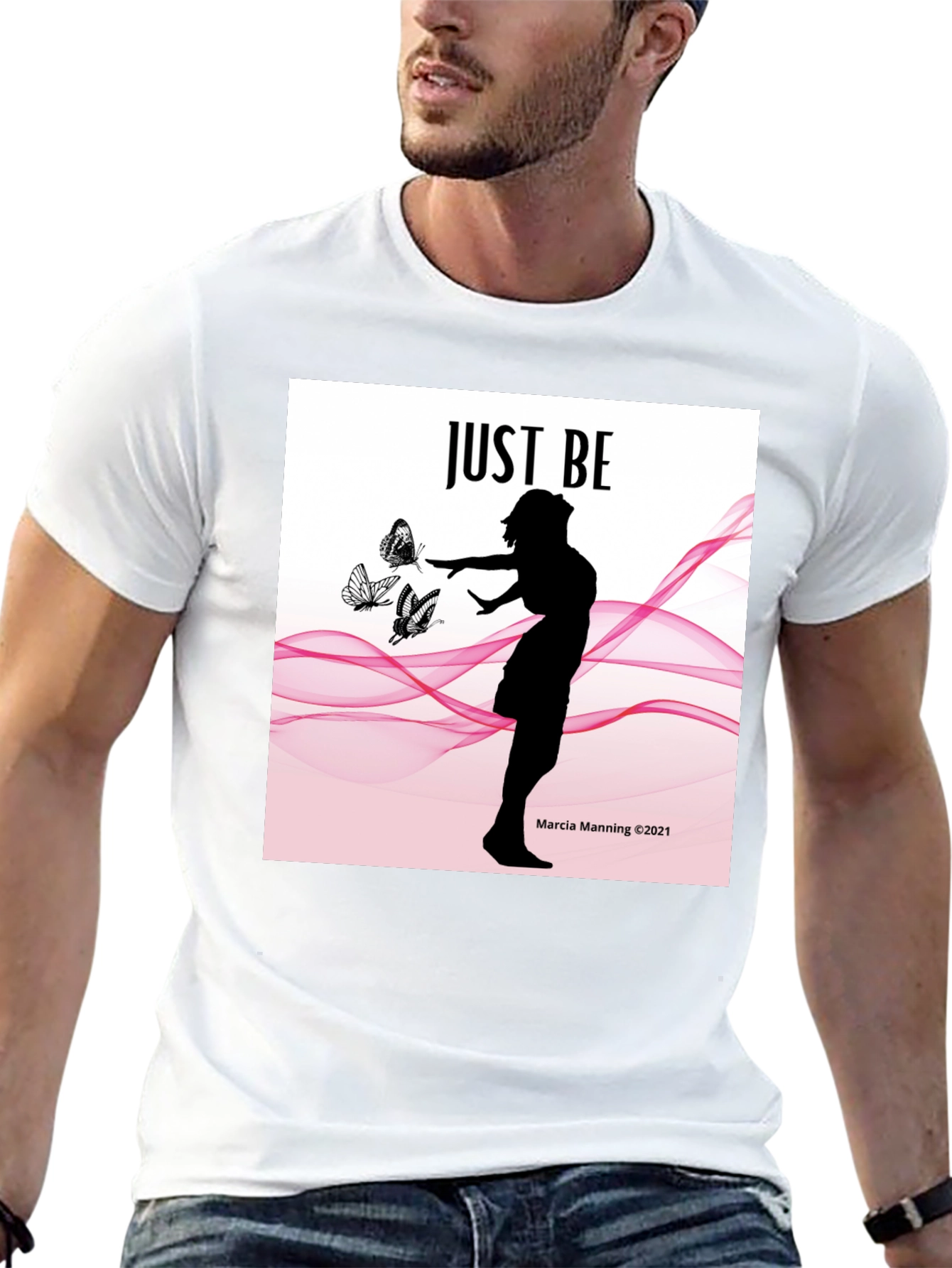 Just Be Womens Silhouette T-Shirt