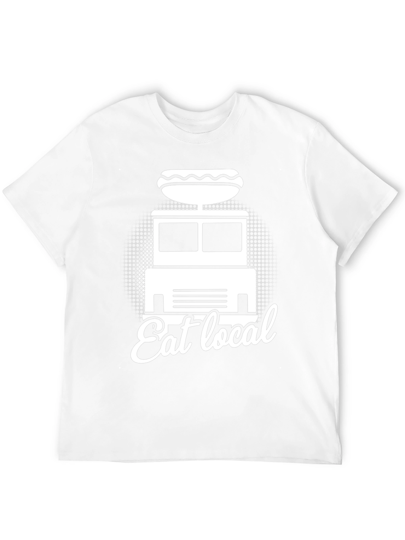 Eat Local Hot Dog Truck Graphic Tee