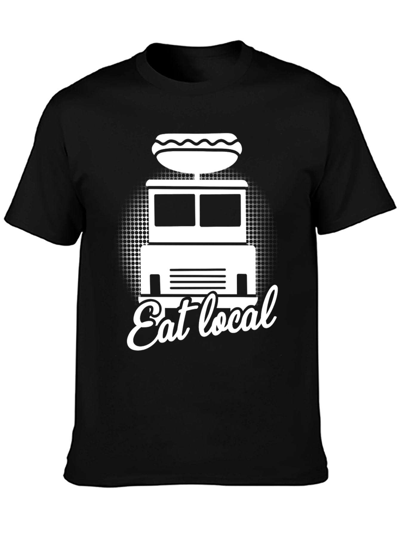 Eat Local Hot Dog Truck Graphic Tee