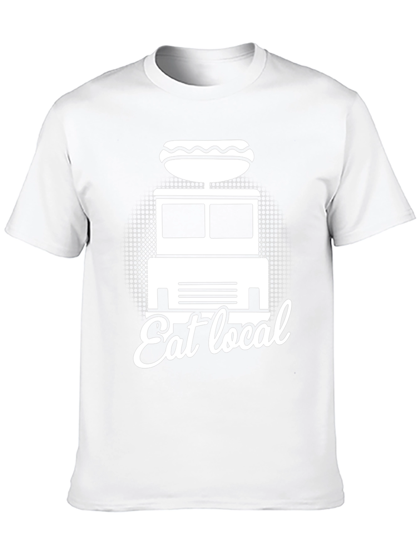 Eat Local Hot Dog Truck Graphic Tee
