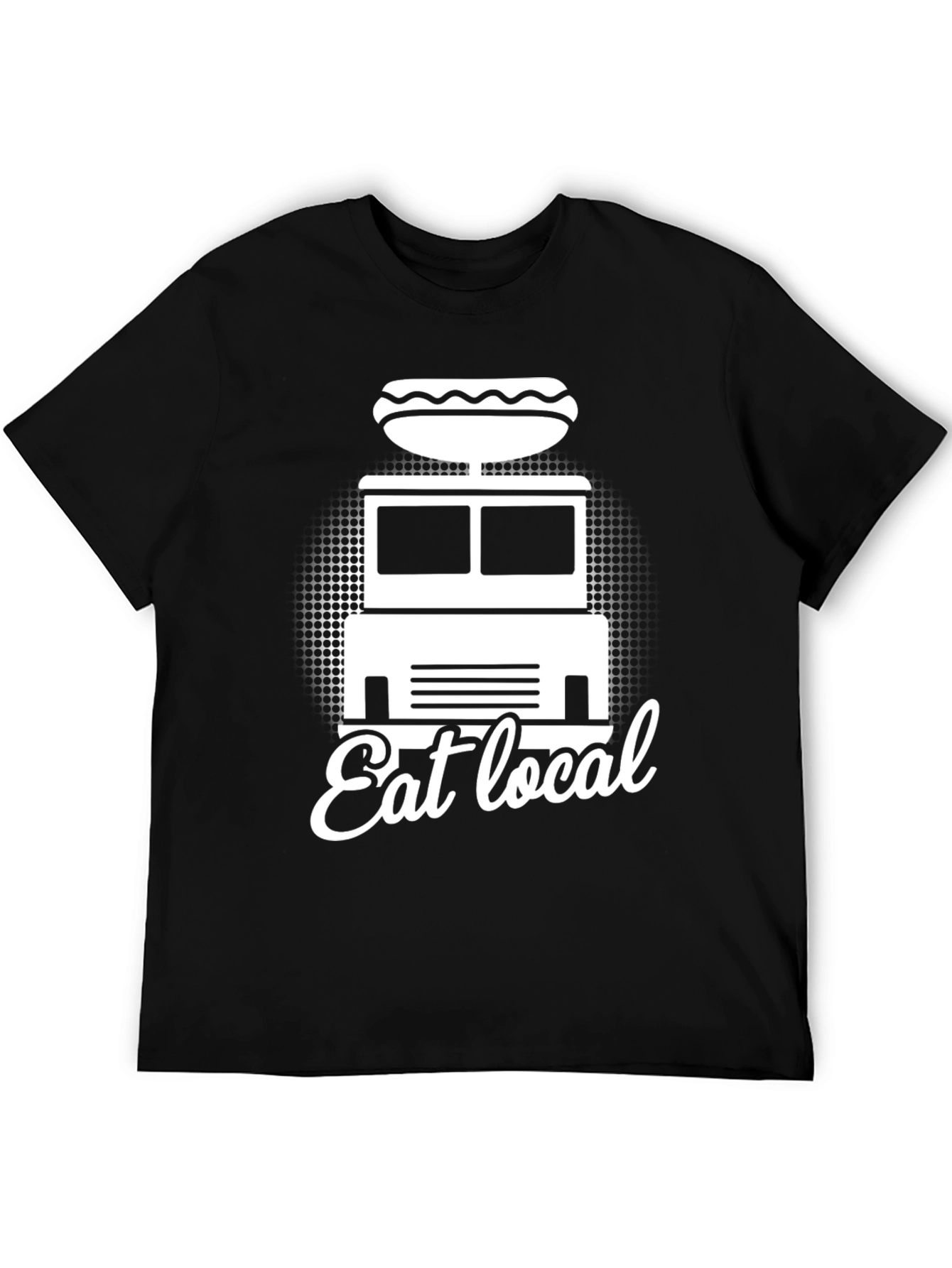 Eat Local Hot Dog Truck Graphic Tee