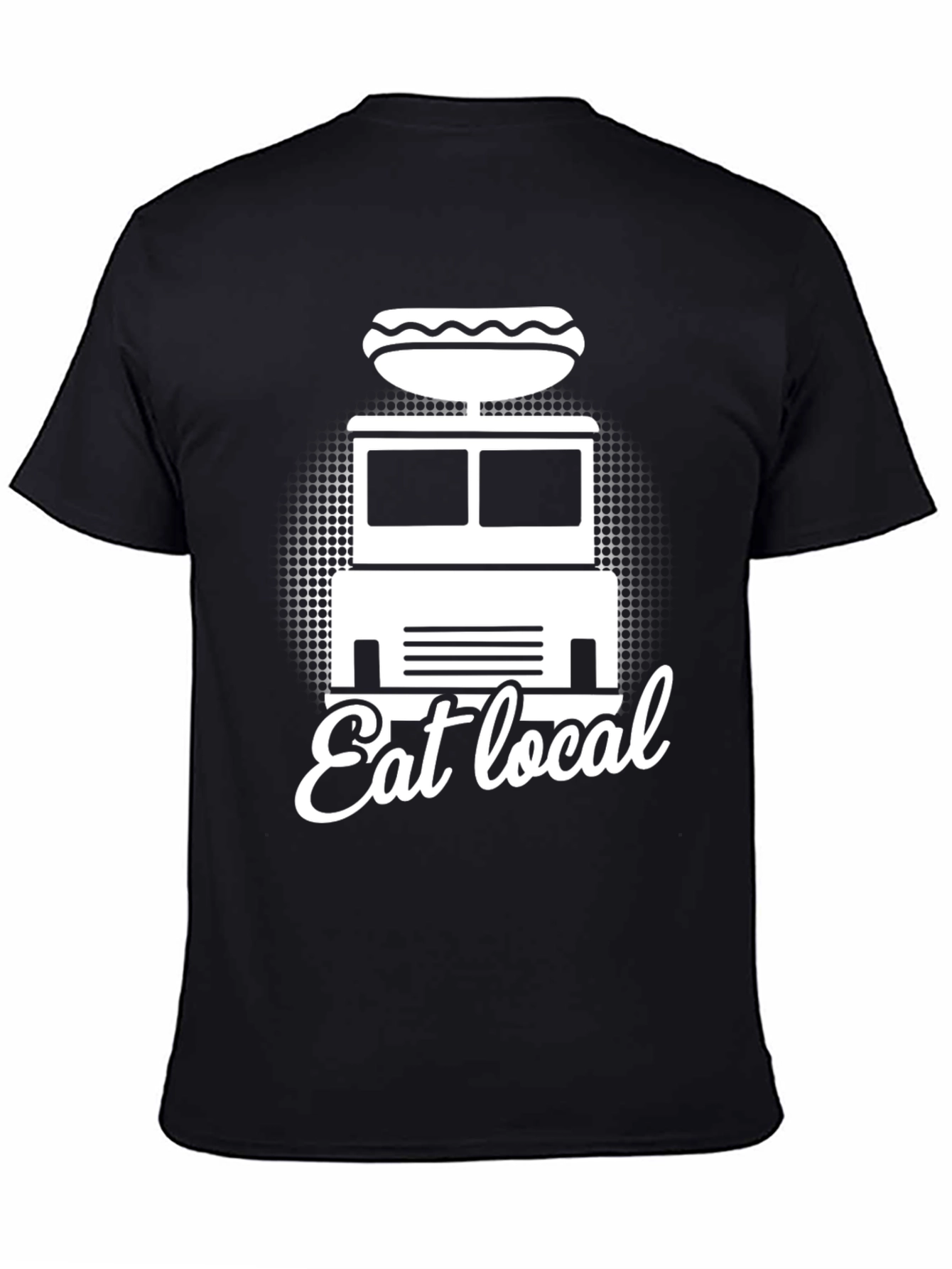 Eat Local Hot Dog Truck Graphic Tee