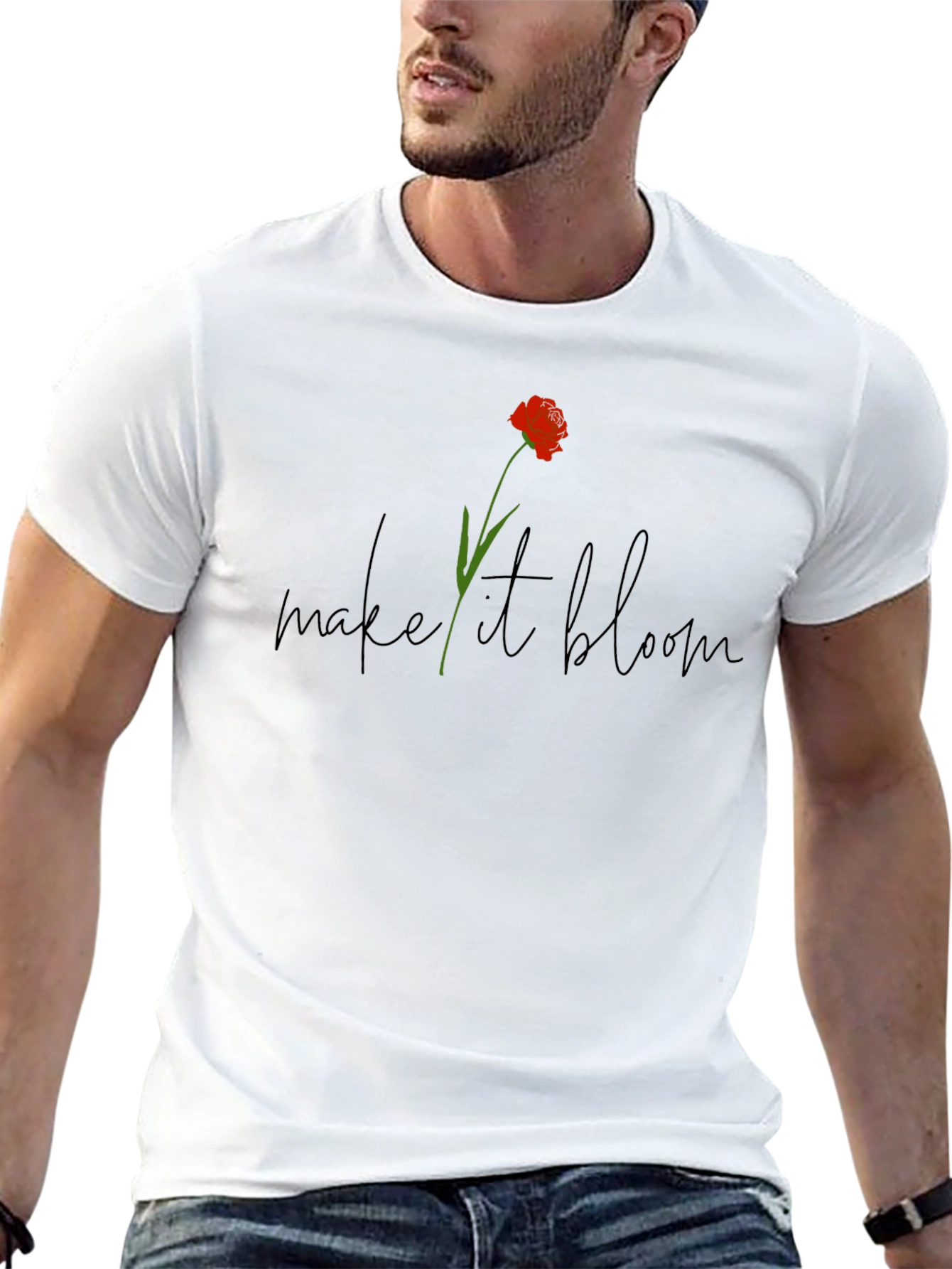 Make It Bloom Graphic T-Shirt - Stylish Comfort