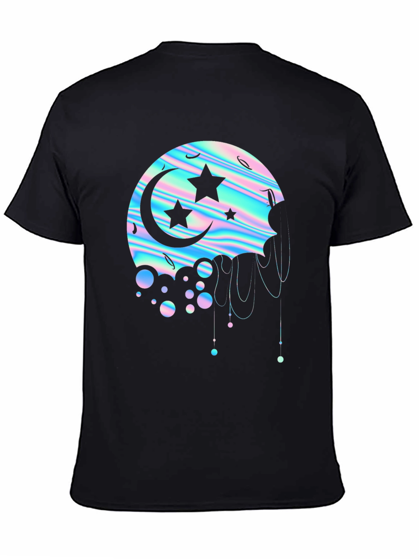 Holographic Moon & Stars Graphic Tee
