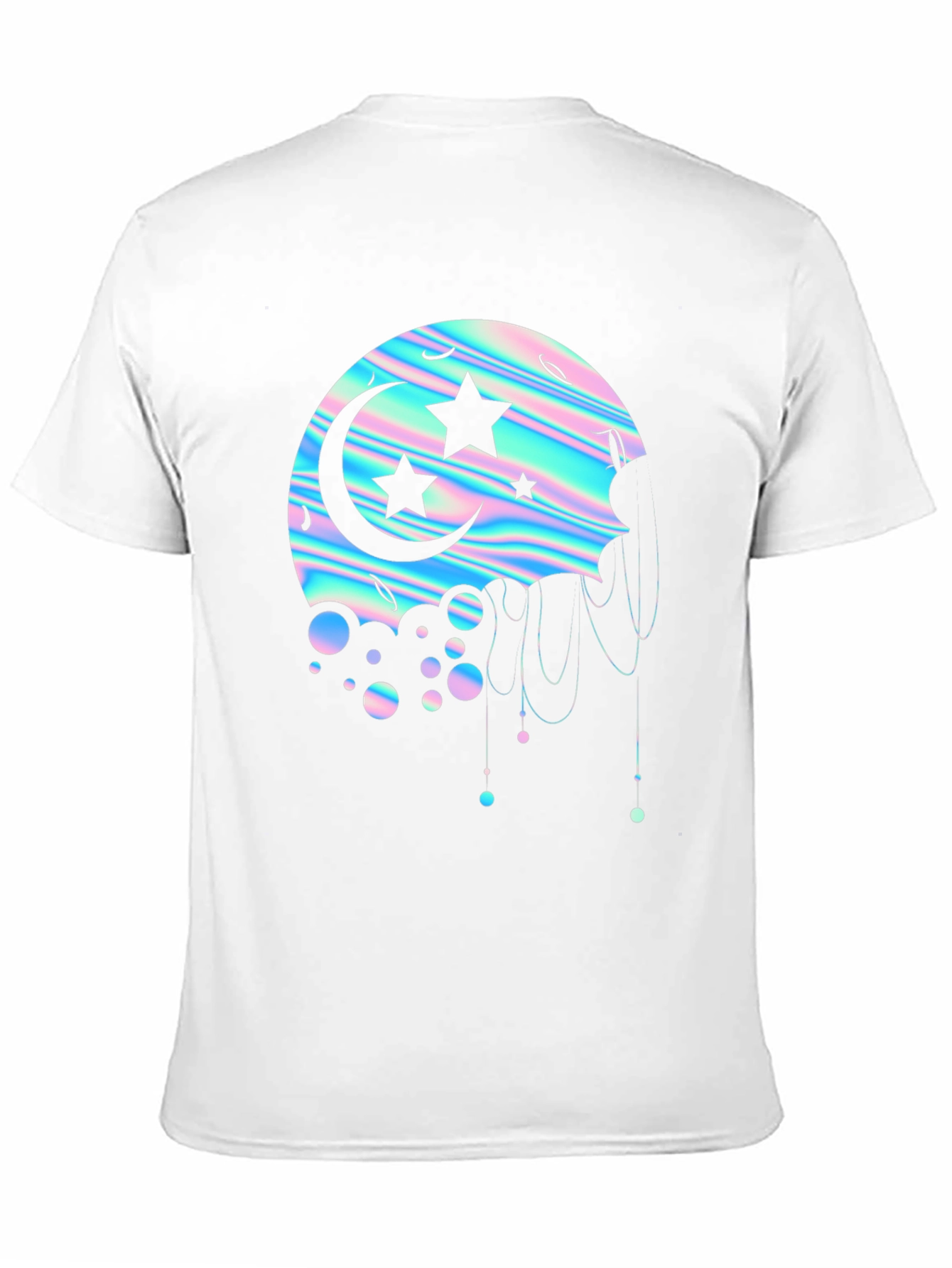 Holographic Moon & Stars Graphic Tee