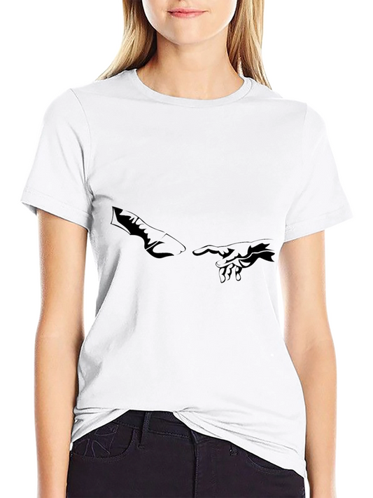 Creation of Adam Graphic Tee - Black Cotton Casual Shirt