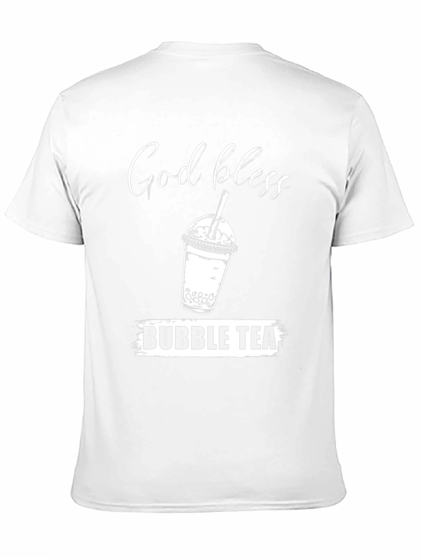 God Bless Bubble Tea T-Shirt - Black