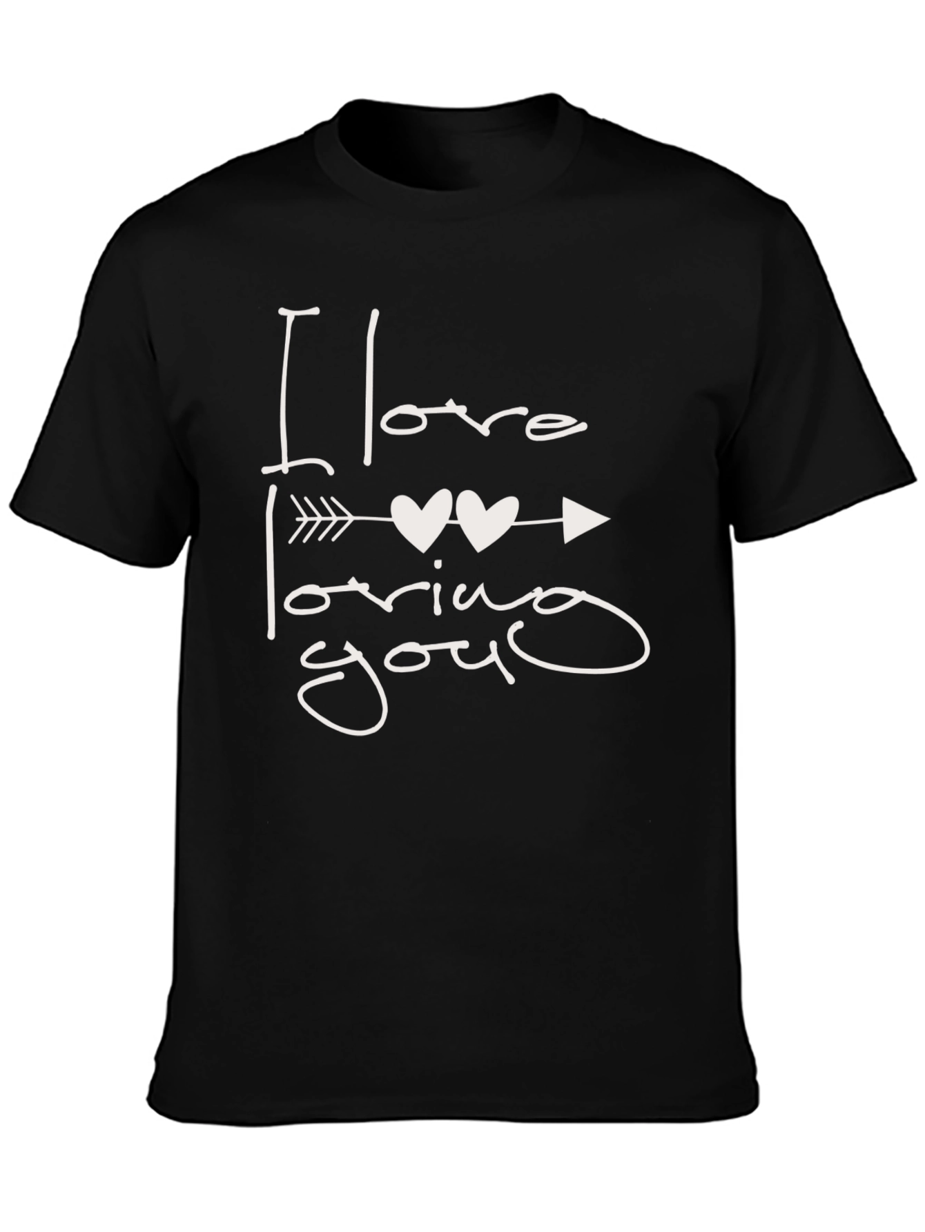 I Love Loving You Black T-Shirt