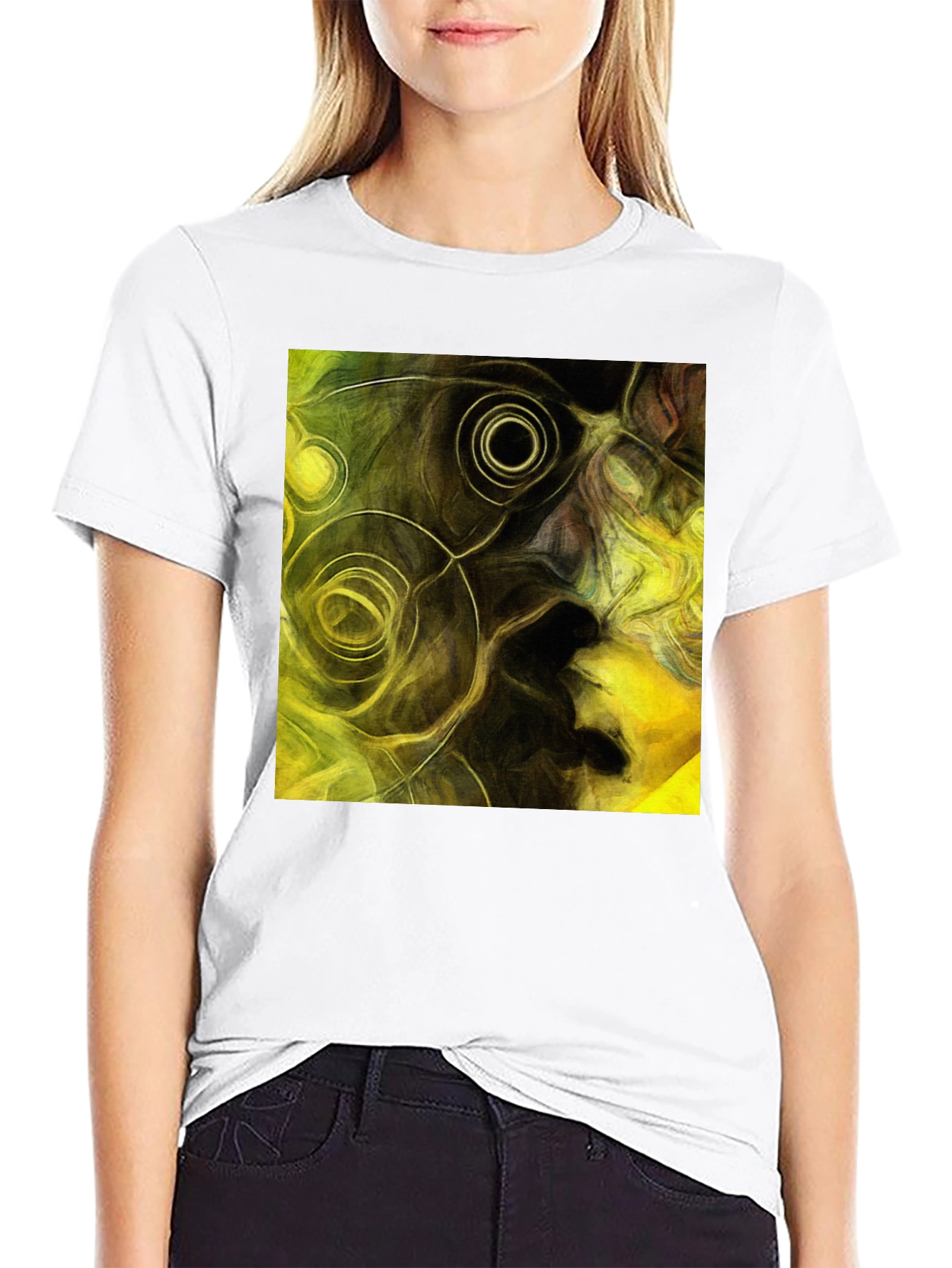 Abstract Art Black T-Shirt