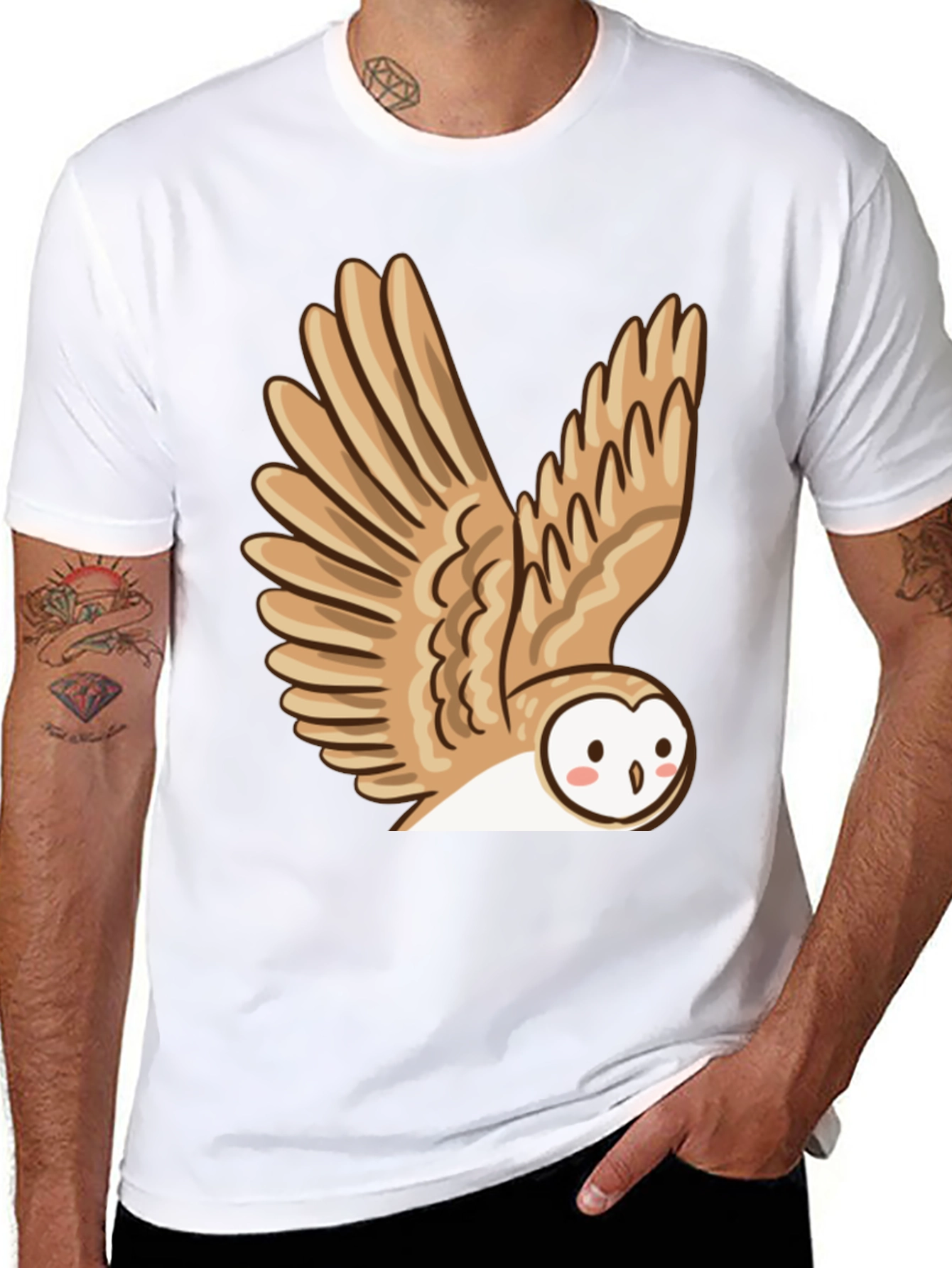 Owl Graphic T-Shirt - Cute Bird Tee
