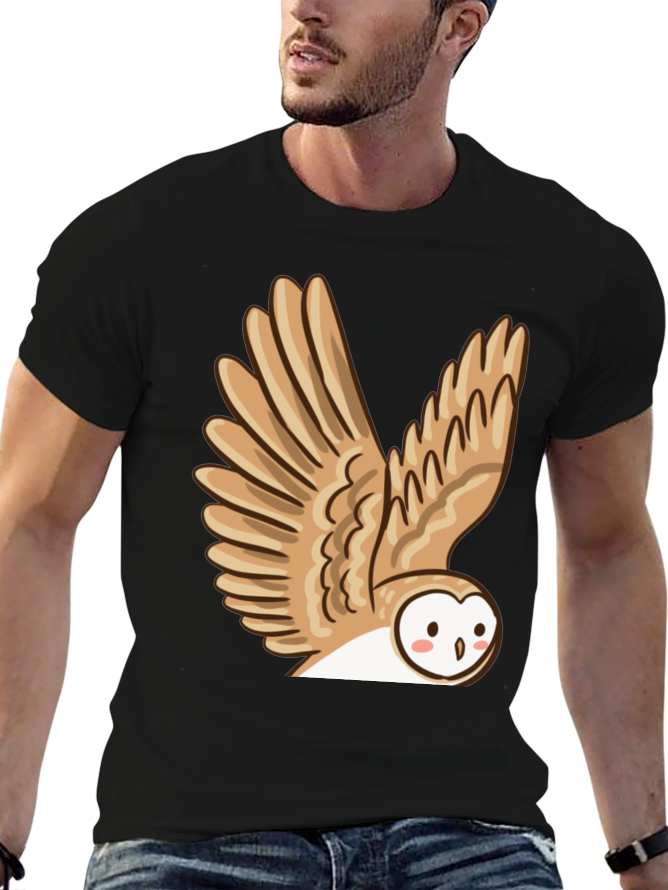 Owl Graphic T-Shirt - Cute Bird Tee