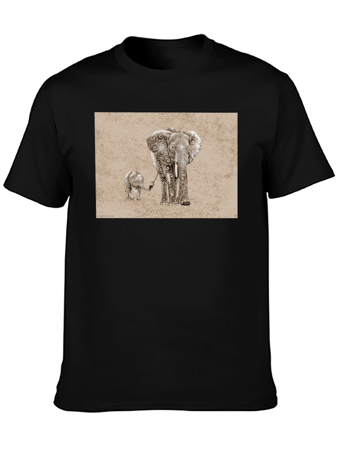 Elephant Family Graphic Tee
