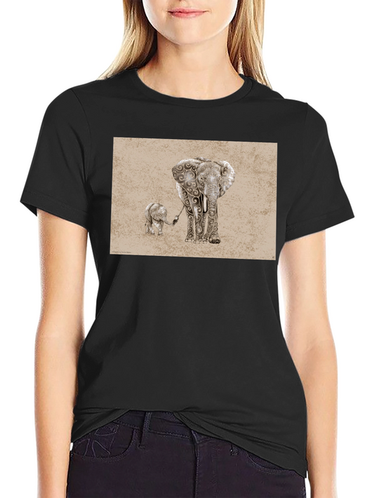 Elephant Family Graphic Tee