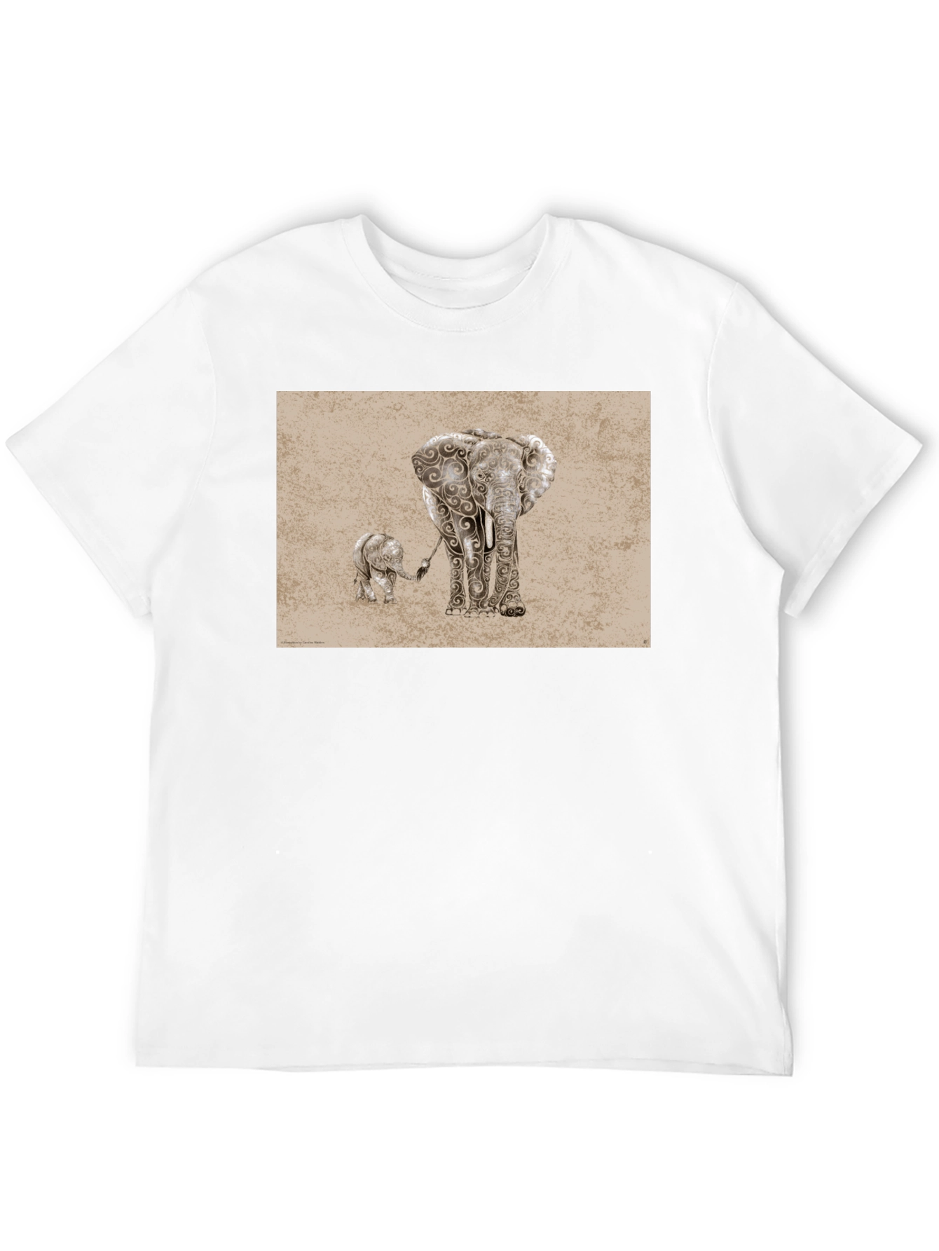 Elephant Family Graphic Tee