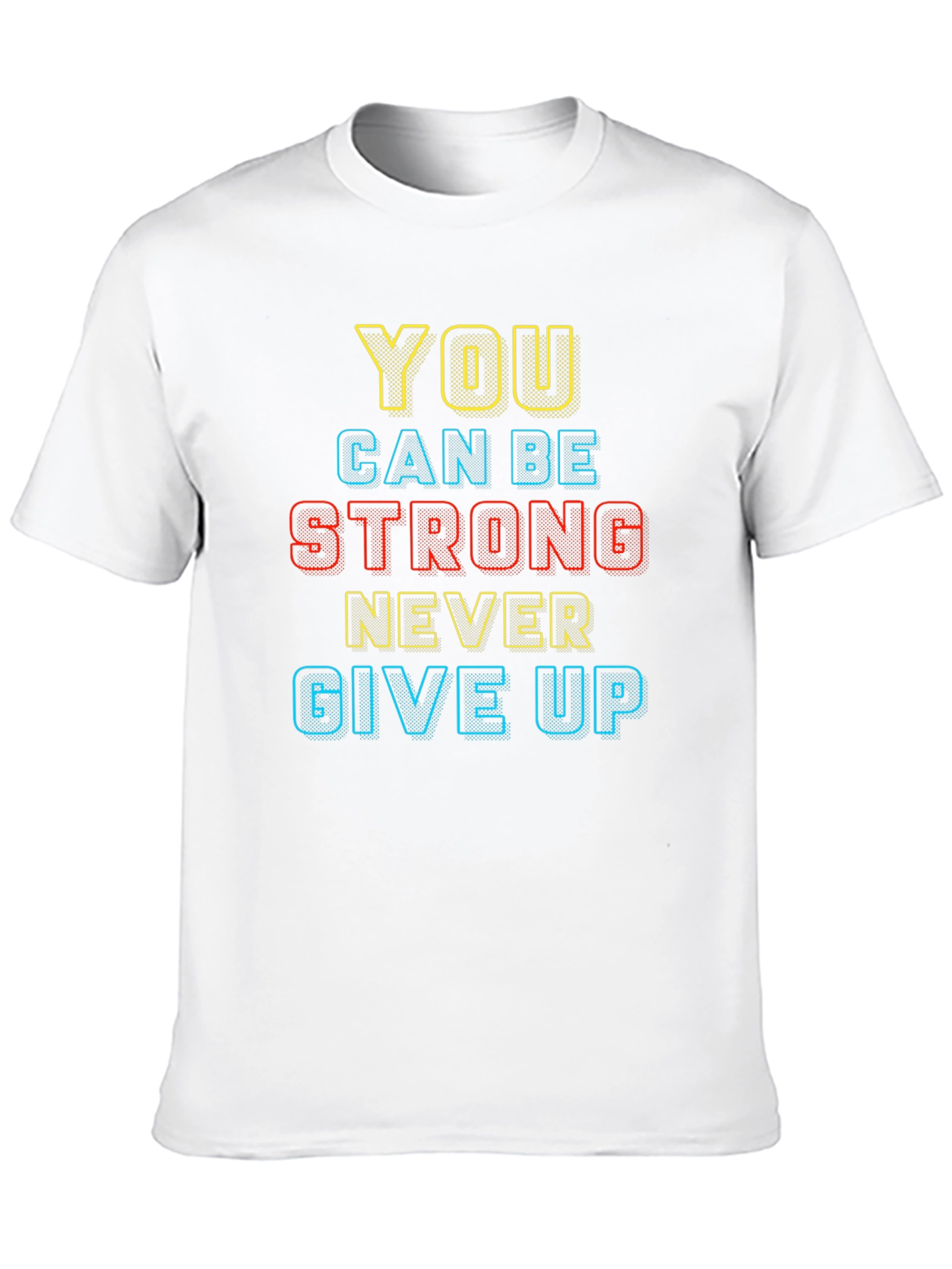 Motivational Black T-Shirt: You Can Be Strong