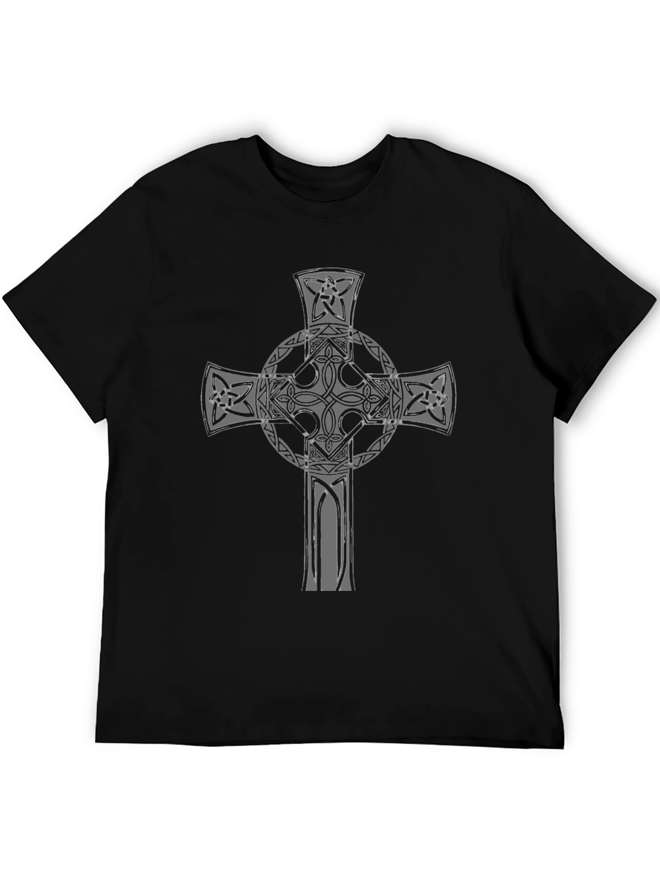 Celtic Cross Graphic Tee - Black T-Shirt