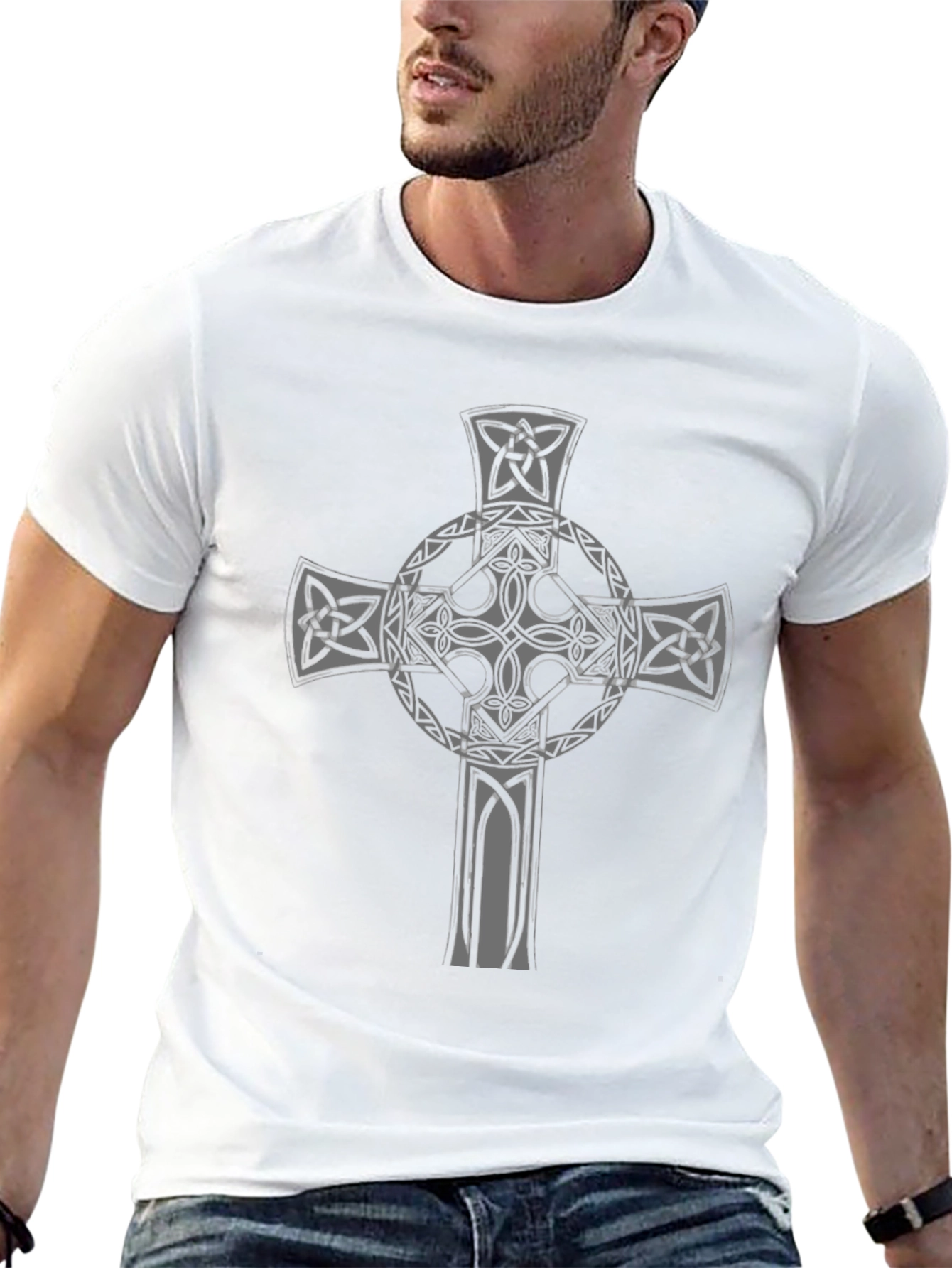 Celtic Cross Graphic Tee - Black T-Shirt