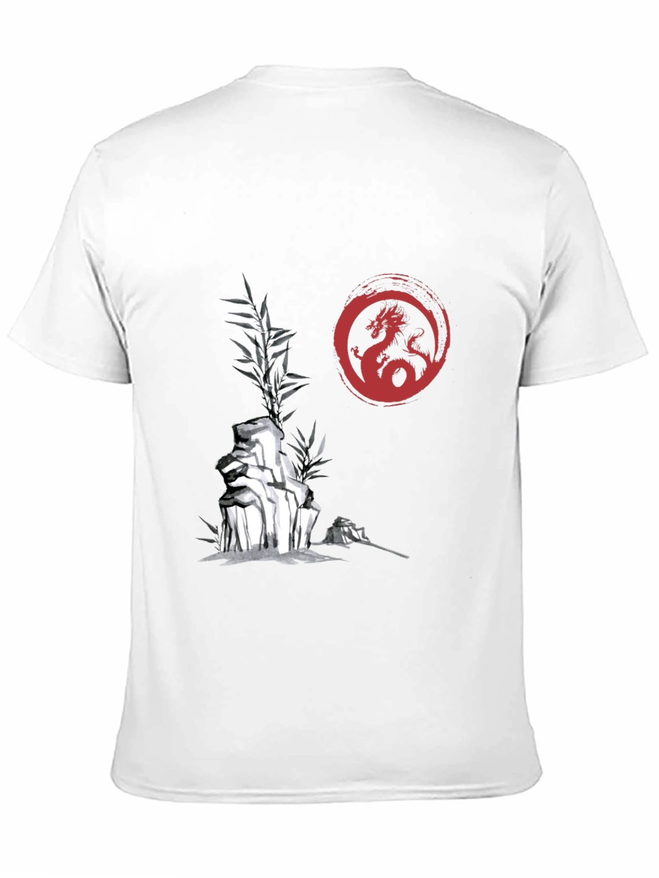 Dragon Circle Graphic Print Tee