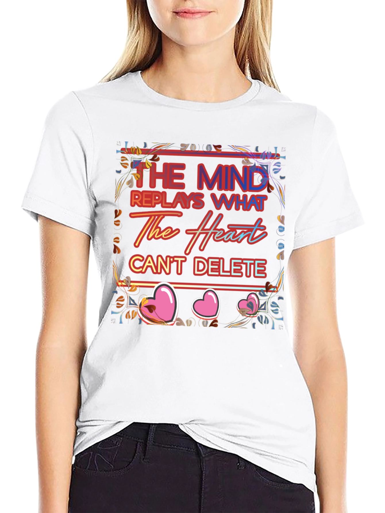 Mind & Heart Graphic Tee - Emotional Expression Shirt