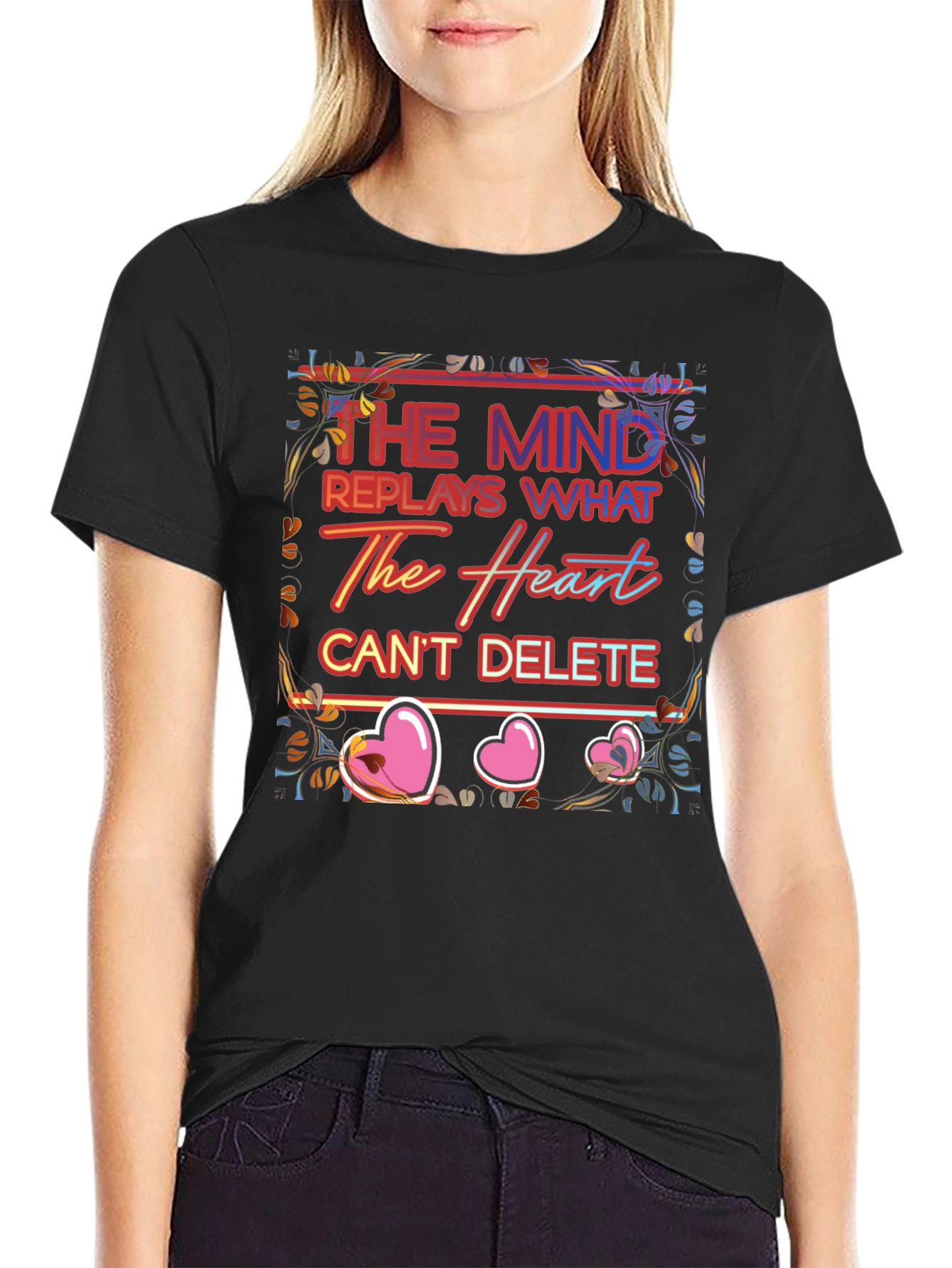 Mind & Heart Graphic Tee - Emotional Expression Shirt