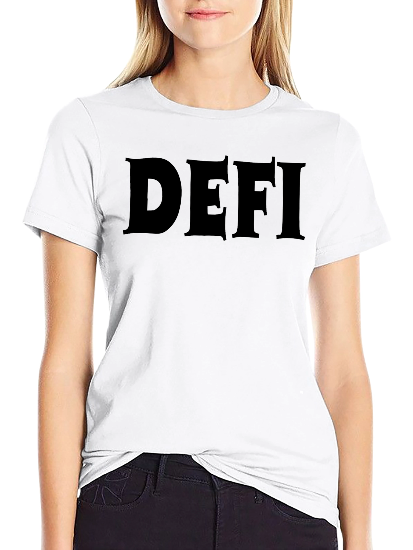DEFI Graphic T-Shirt - Black Cotton Tee