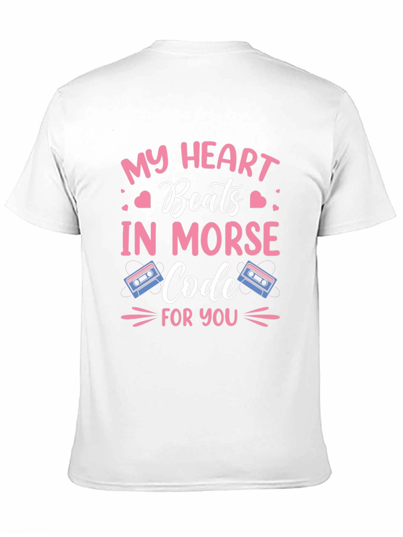 My Heart Beats In Morse Code Graphic Tee
