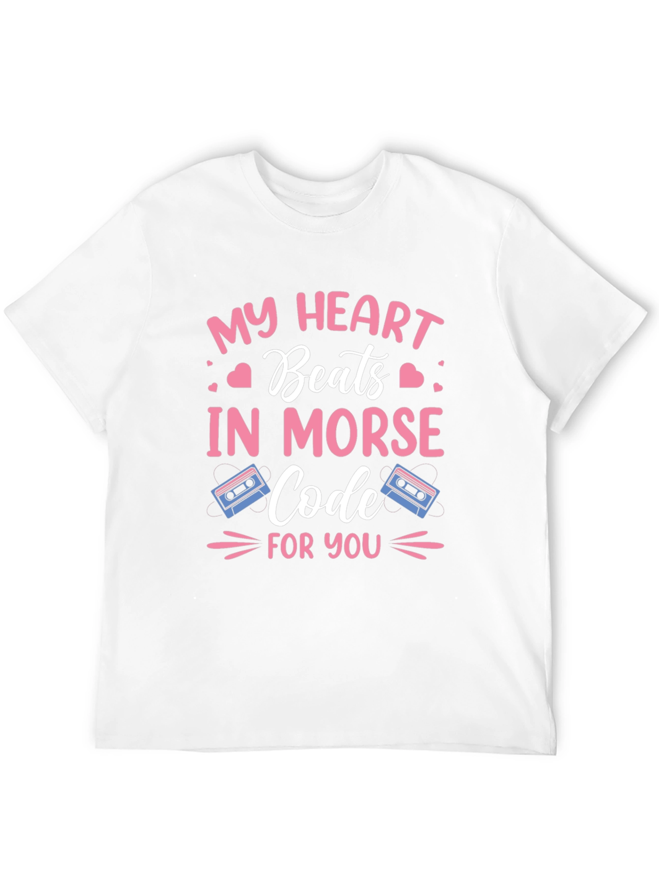 My Heart Beats In Morse Code Graphic Tee