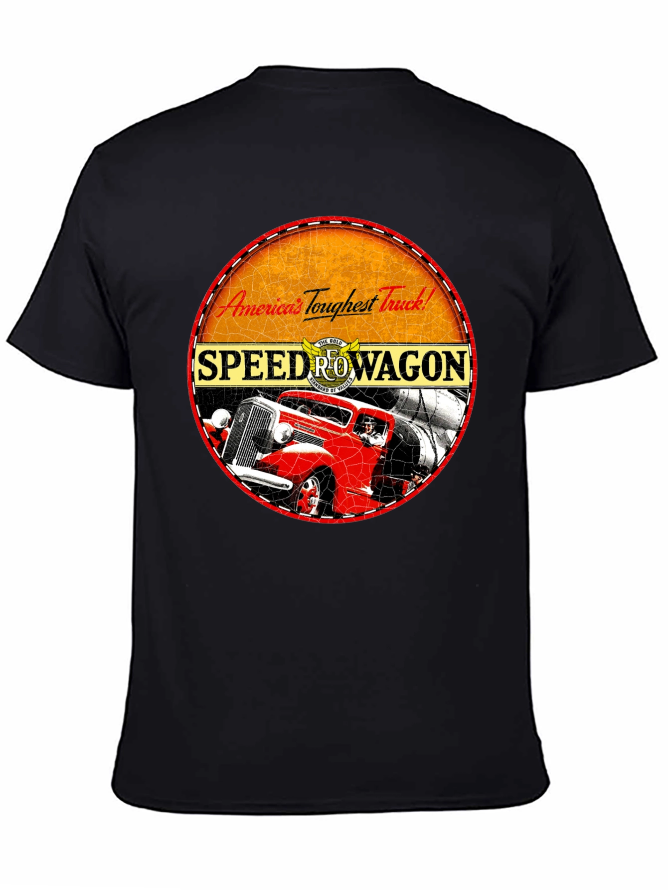 Speed Rowagon Retro Truck Graphic T-Shirt