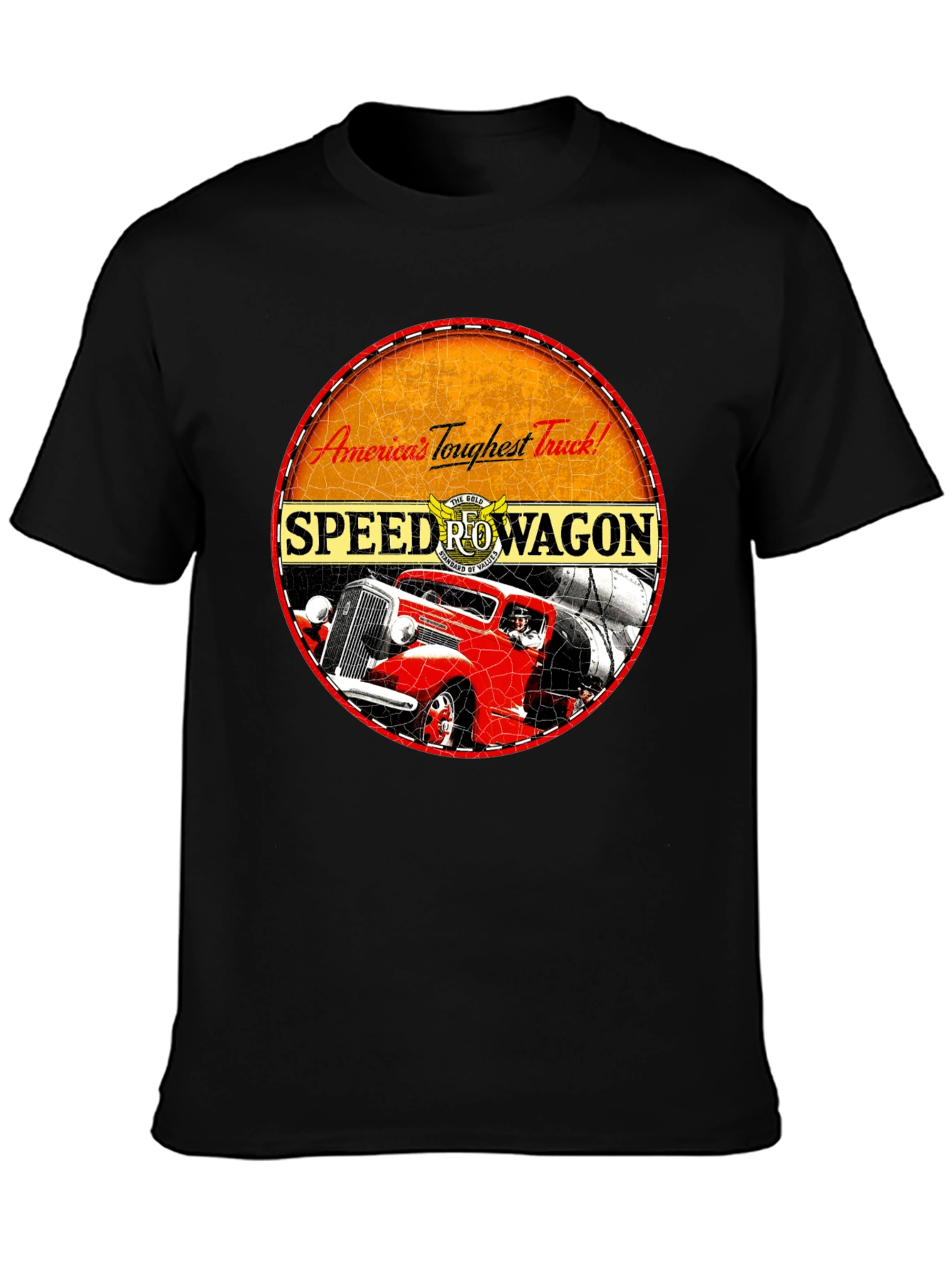 Speed Rowagon Retro Truck Graphic T-Shirt