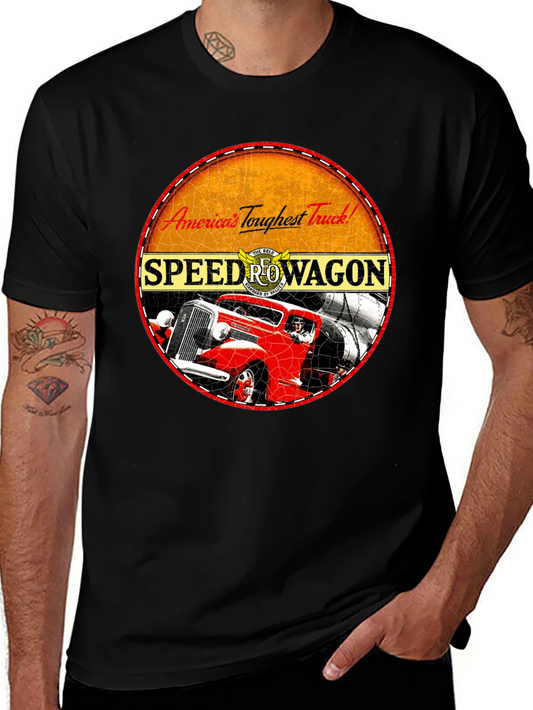 Speed Rowagon Retro Truck Graphic T-Shirt