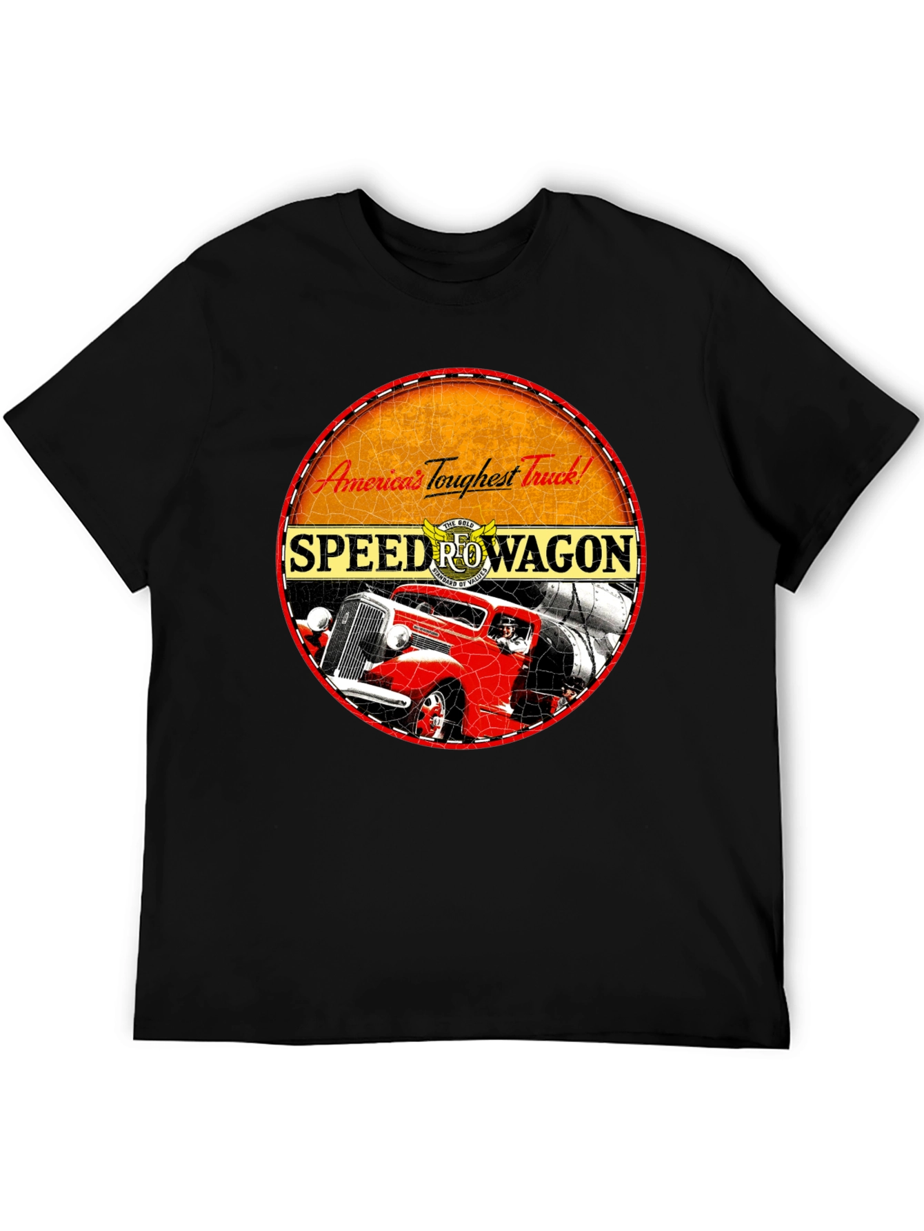 Speed Rowagon Retro Truck Graphic T-Shirt