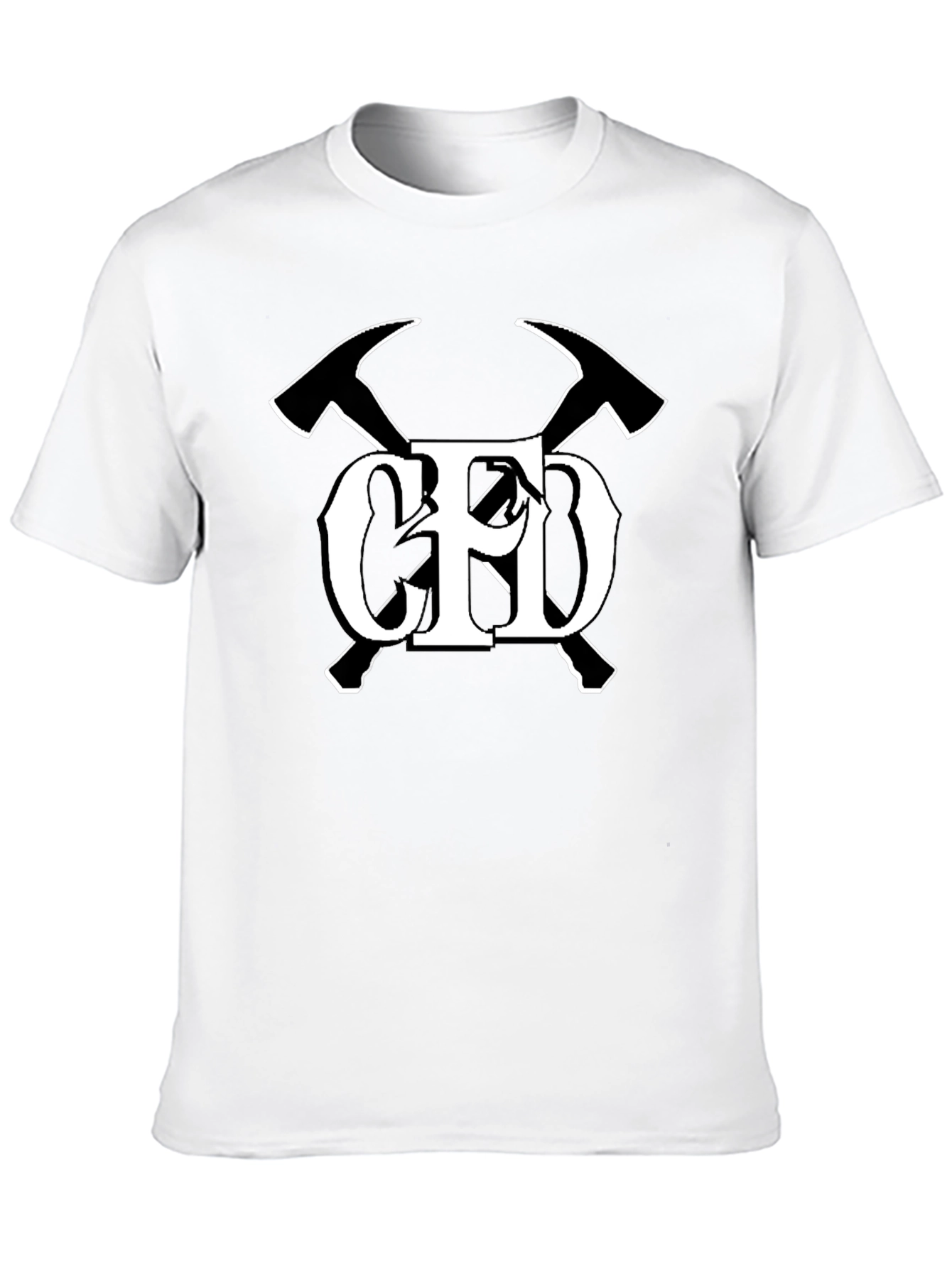 CFD Firefighter Axe Tee - Black Cotton Comfort