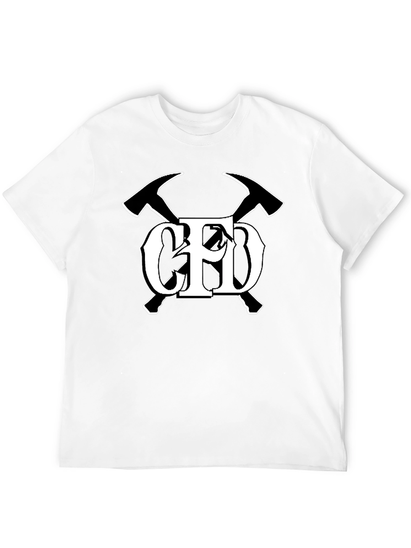 CFD Firefighter Axe Tee - Black Cotton Comfort