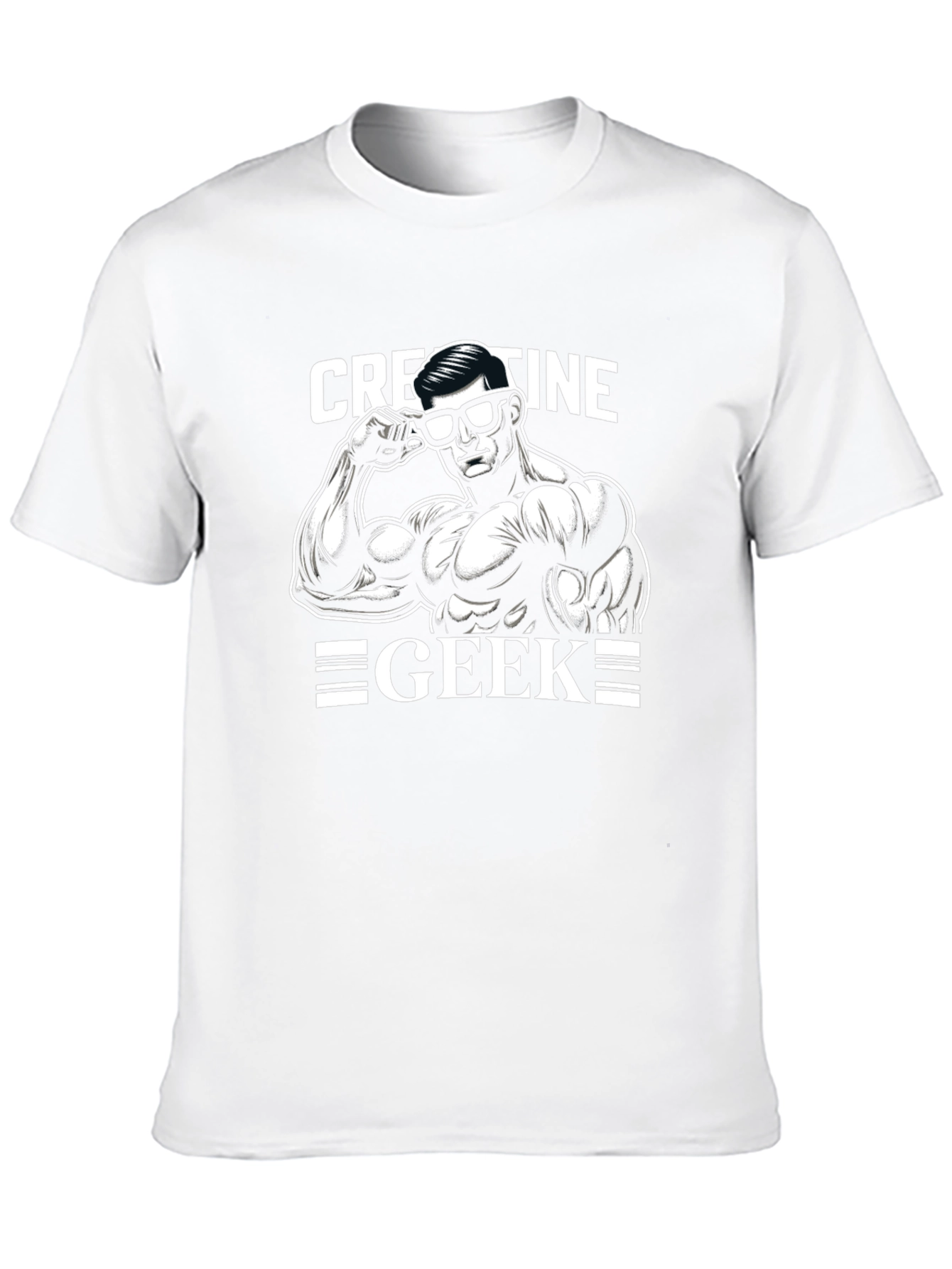 Creatine Geek Black T-Shirt - Bodybuilding Graphic Tee