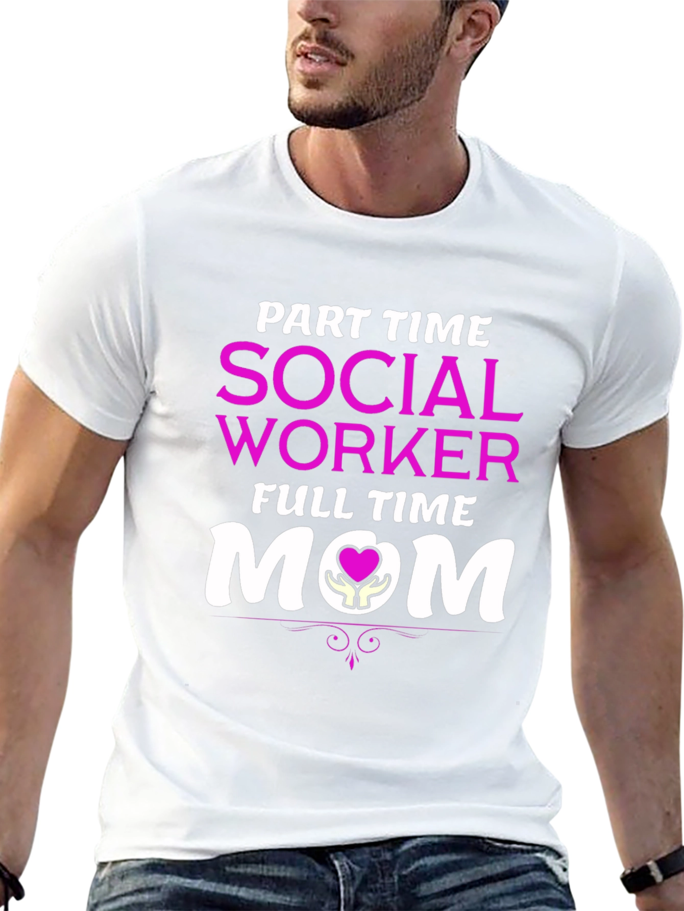 Part Time Social Worker Full Time Mom T-Shirt