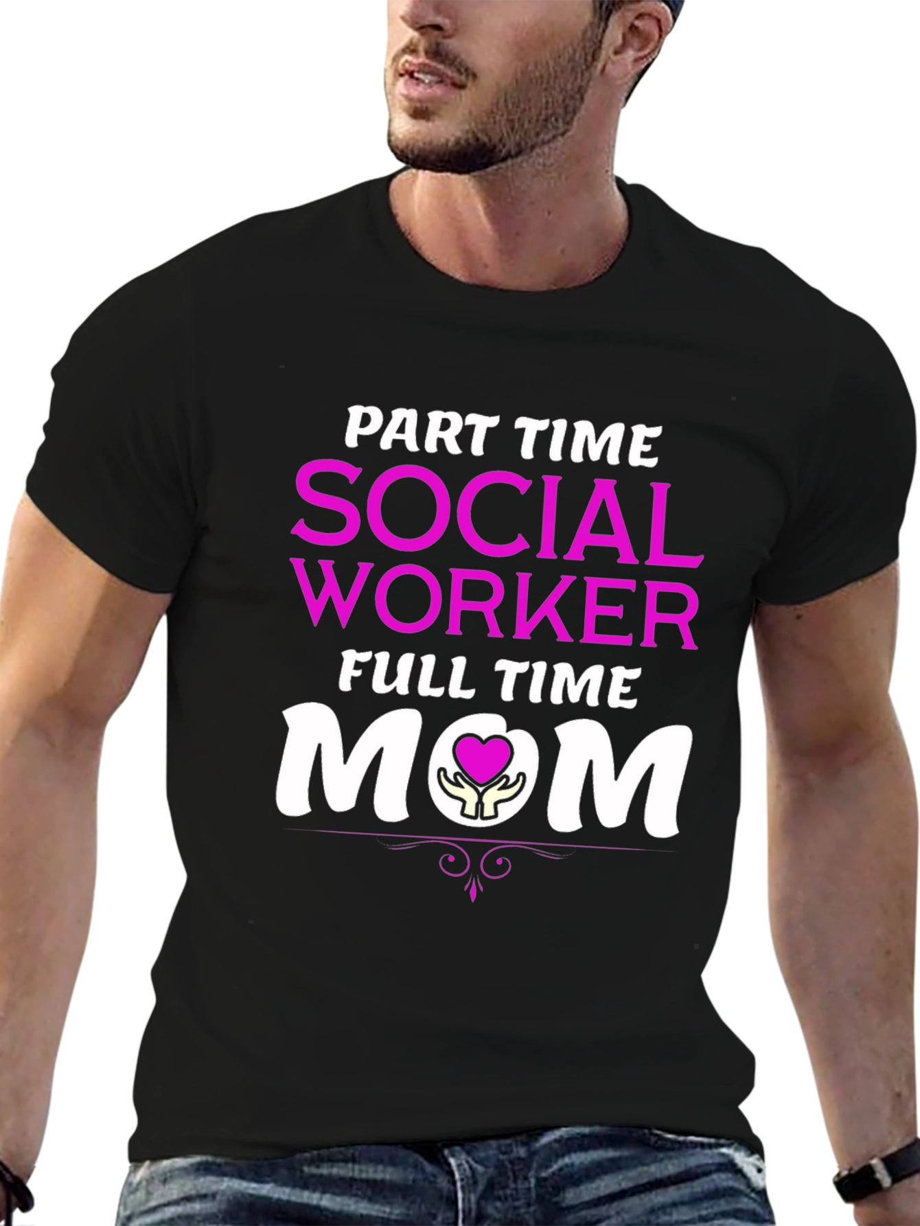 Part Time Social Worker Full Time Mom T-Shirt