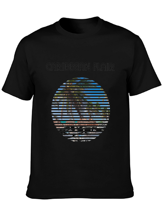 Caribbean Flair T-Shirt - Tropical Design