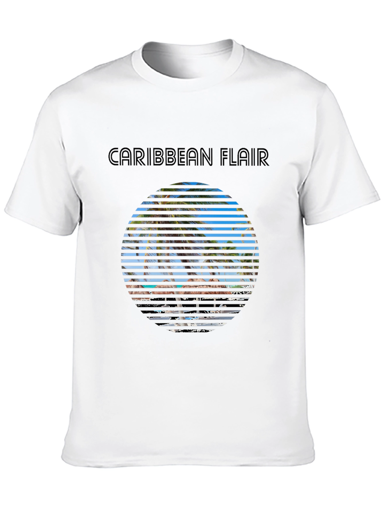 Caribbean Flair T-Shirt - Tropical Design