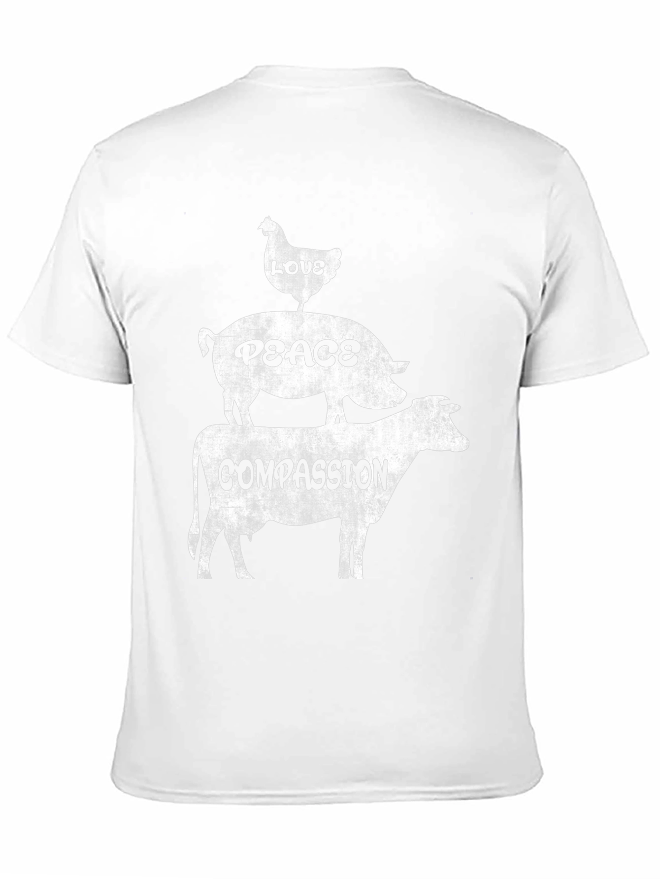 Love Peace Compassion Vegan T-Shirt