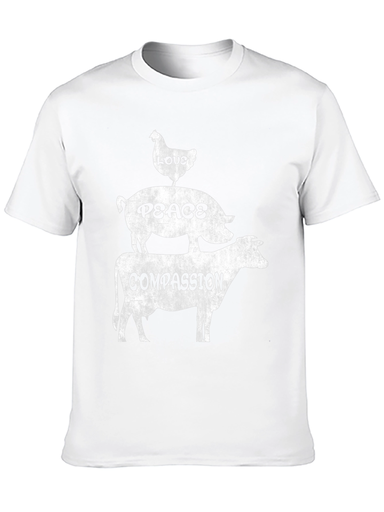 Love Peace Compassion Vegan T-Shirt