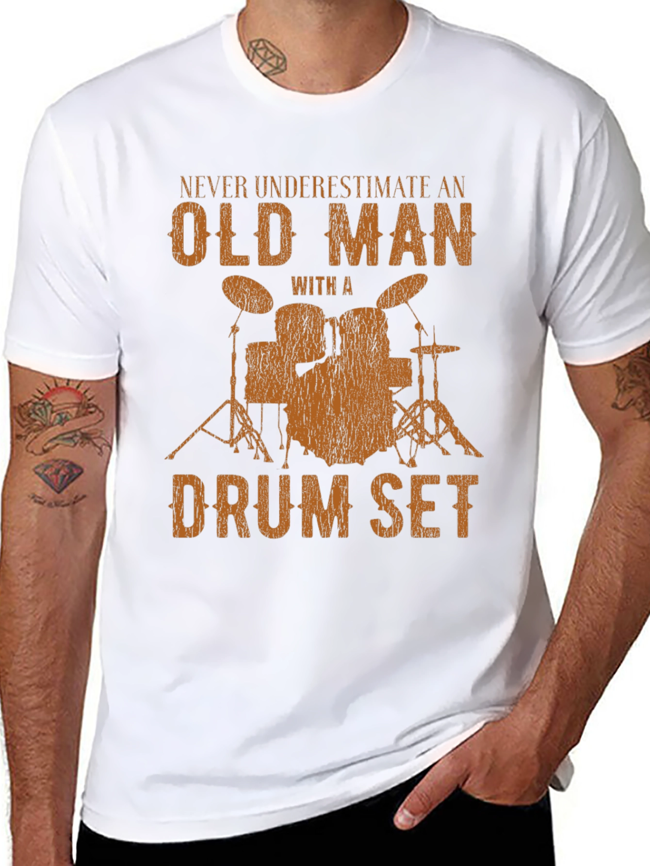Drummer Old Man T-Shirt