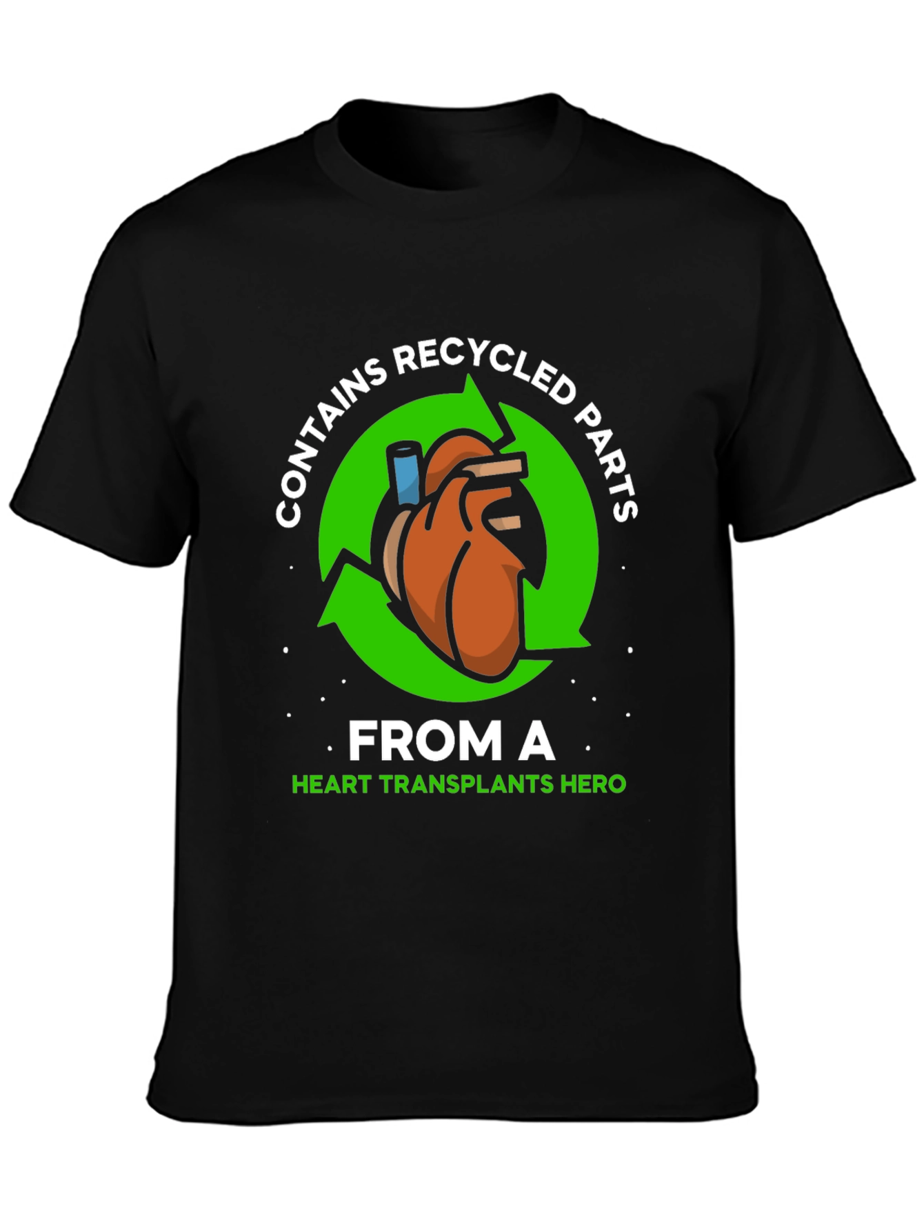 Recycled Heart Parts T-Shirt - Transplant Hero Tee