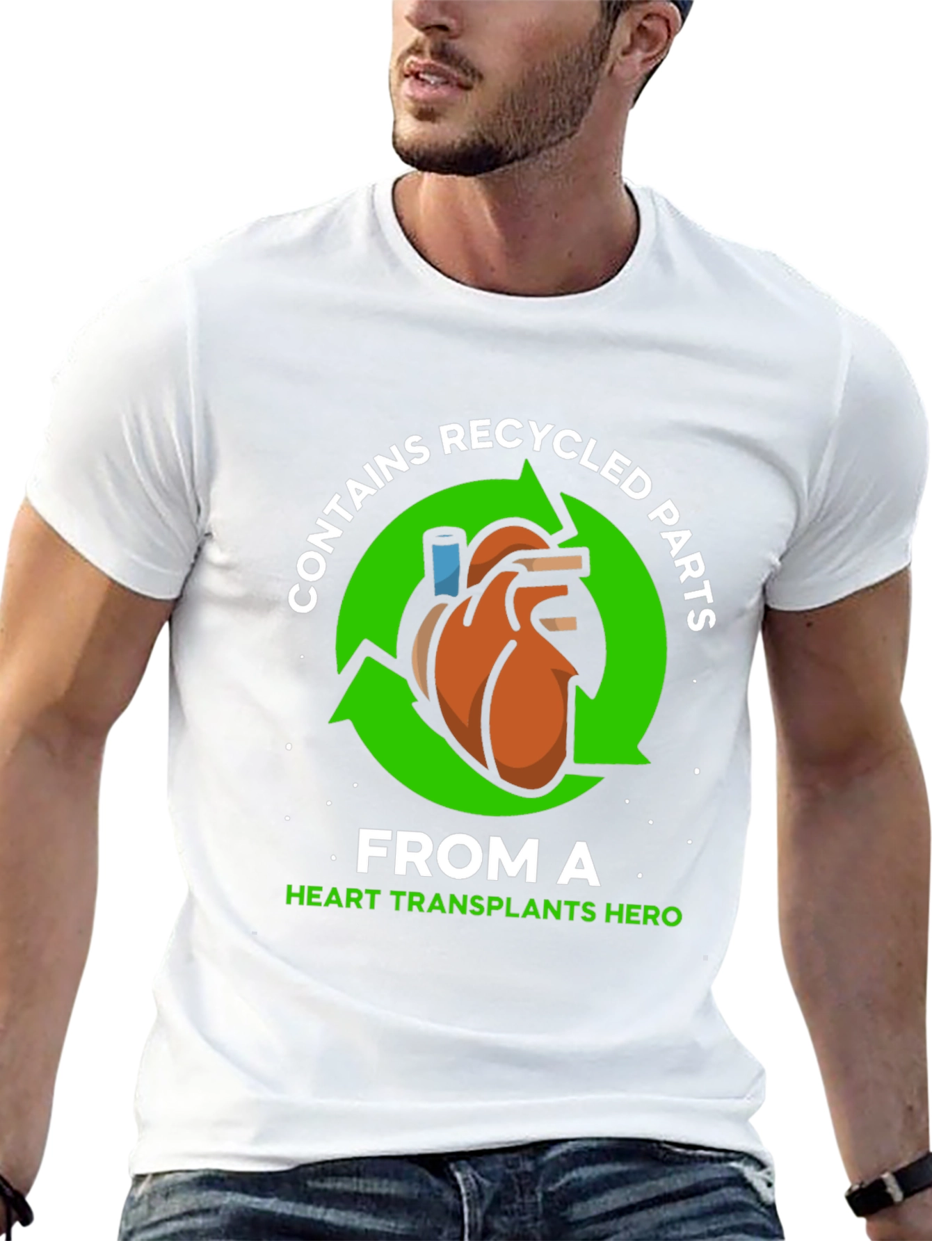Recycled Heart Parts T-Shirt - Transplant Hero Tee
