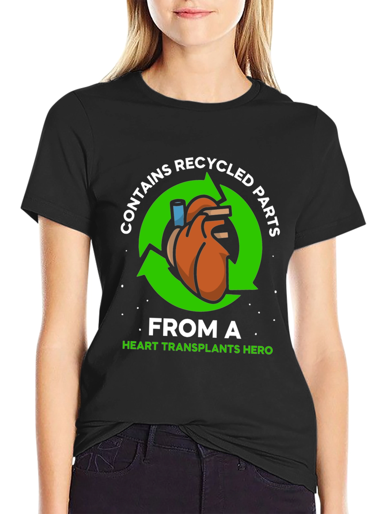 Recycled Heart Parts T-Shirt - Transplant Hero Tee