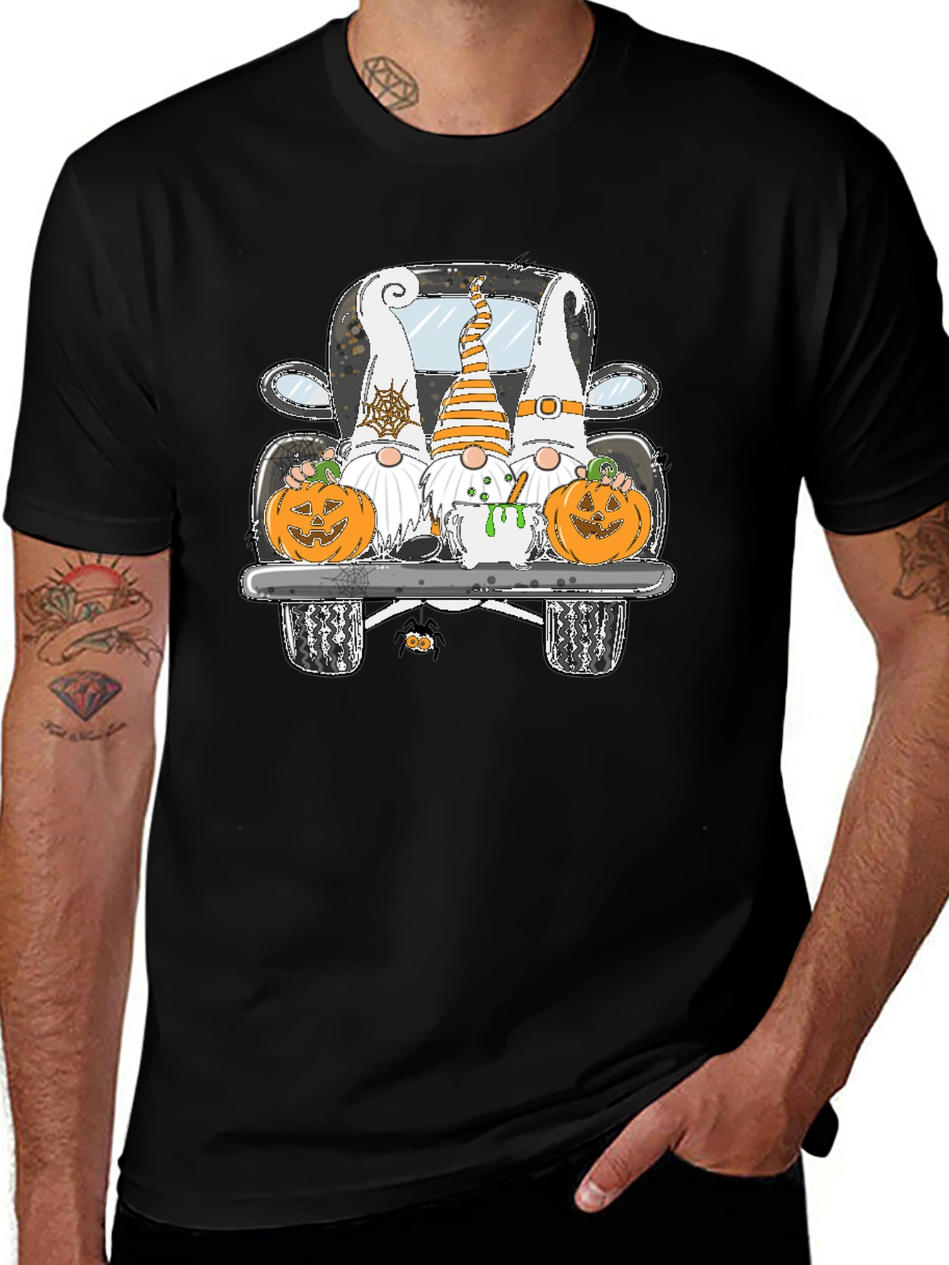 Halloween Gnomes Truck T-Shirt