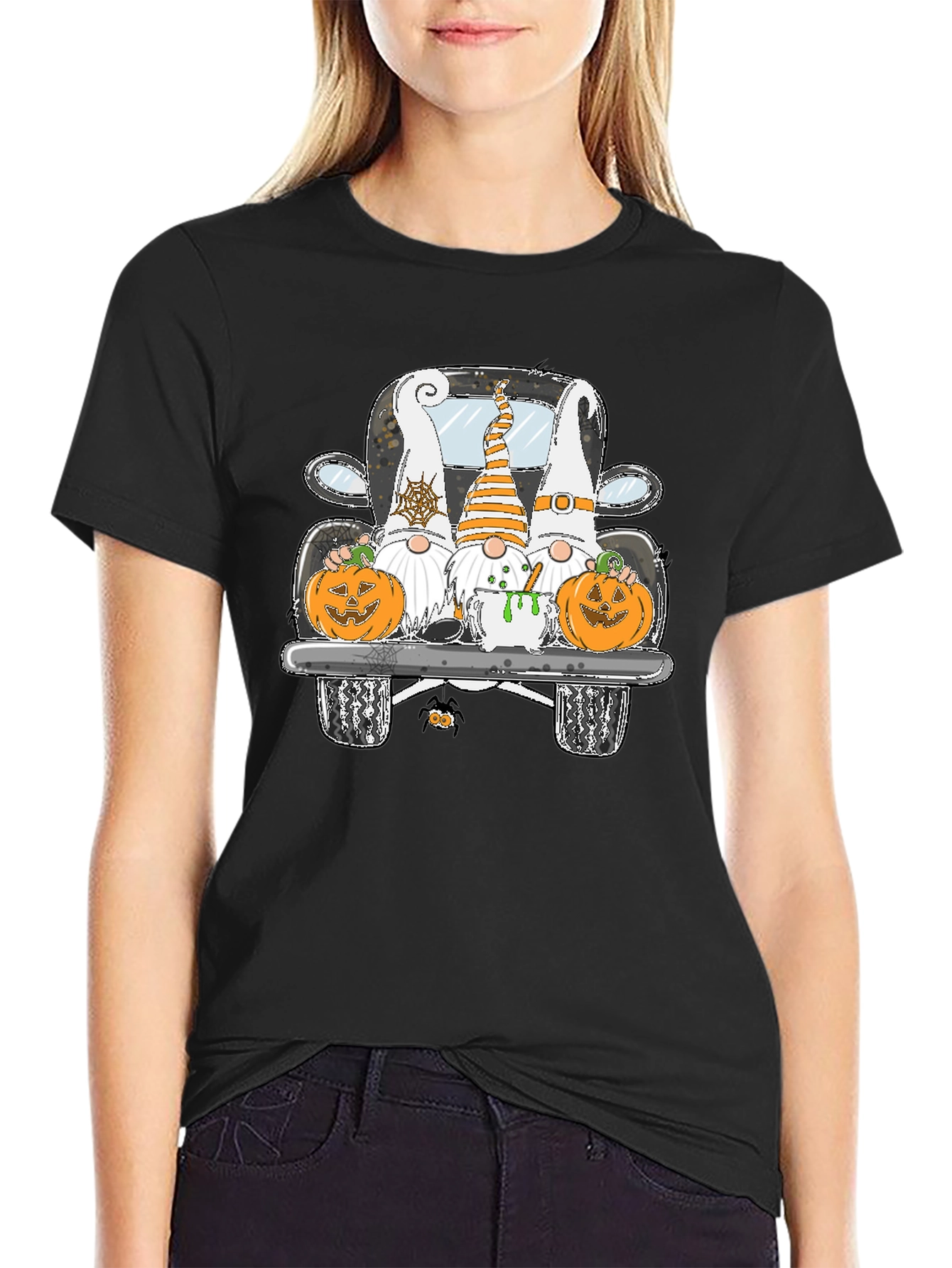 Halloween Gnomes Truck T-Shirt