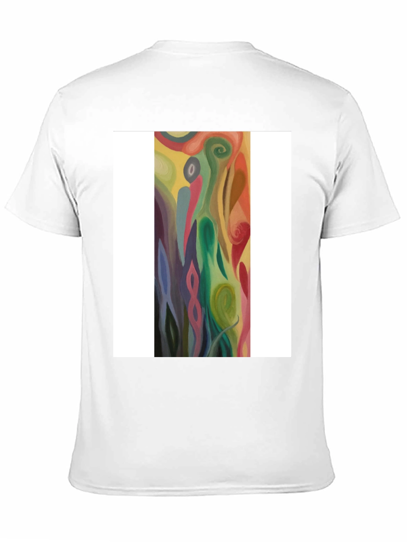 Abstract Swirl Art Graphic Tee - Black Unisex T-Shirt