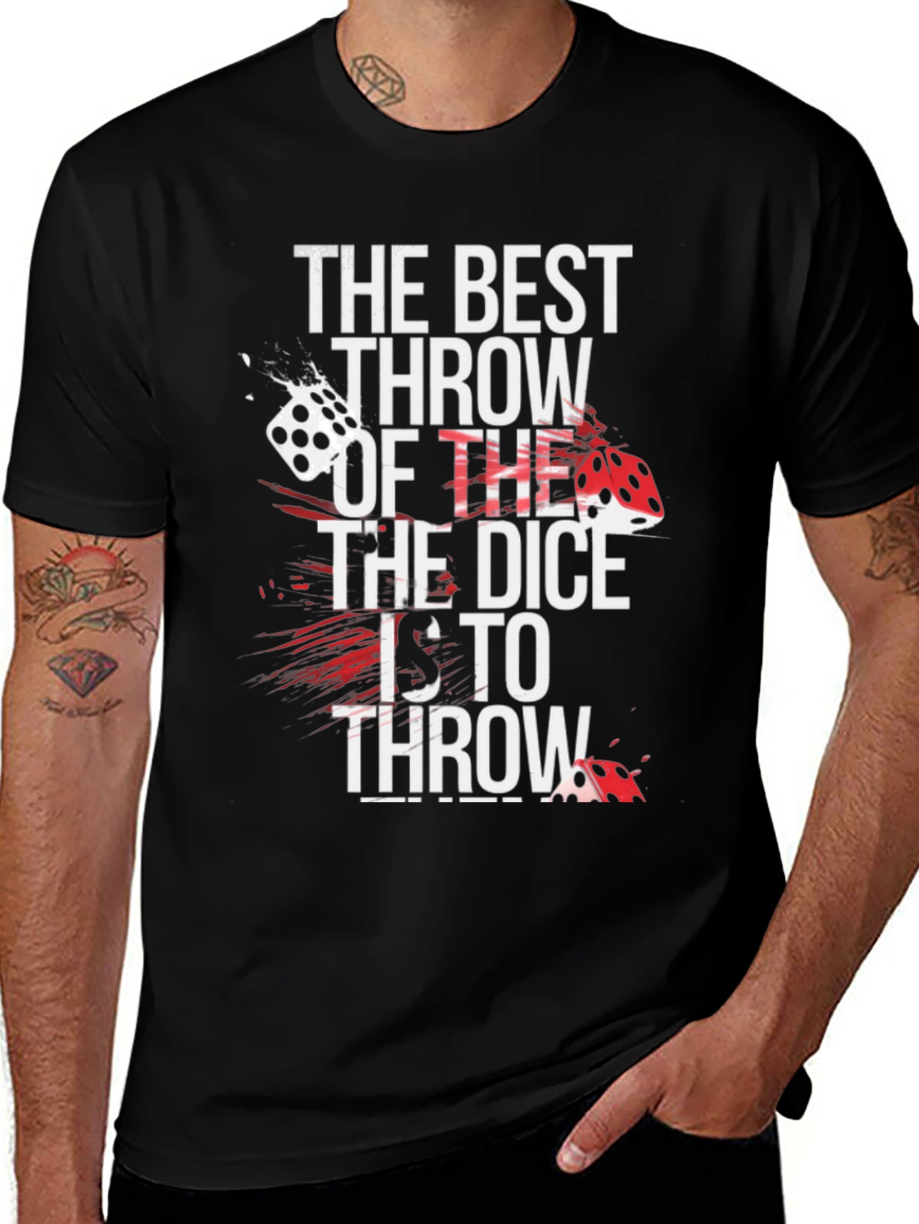 Dice Throw Graphic T-Shirt